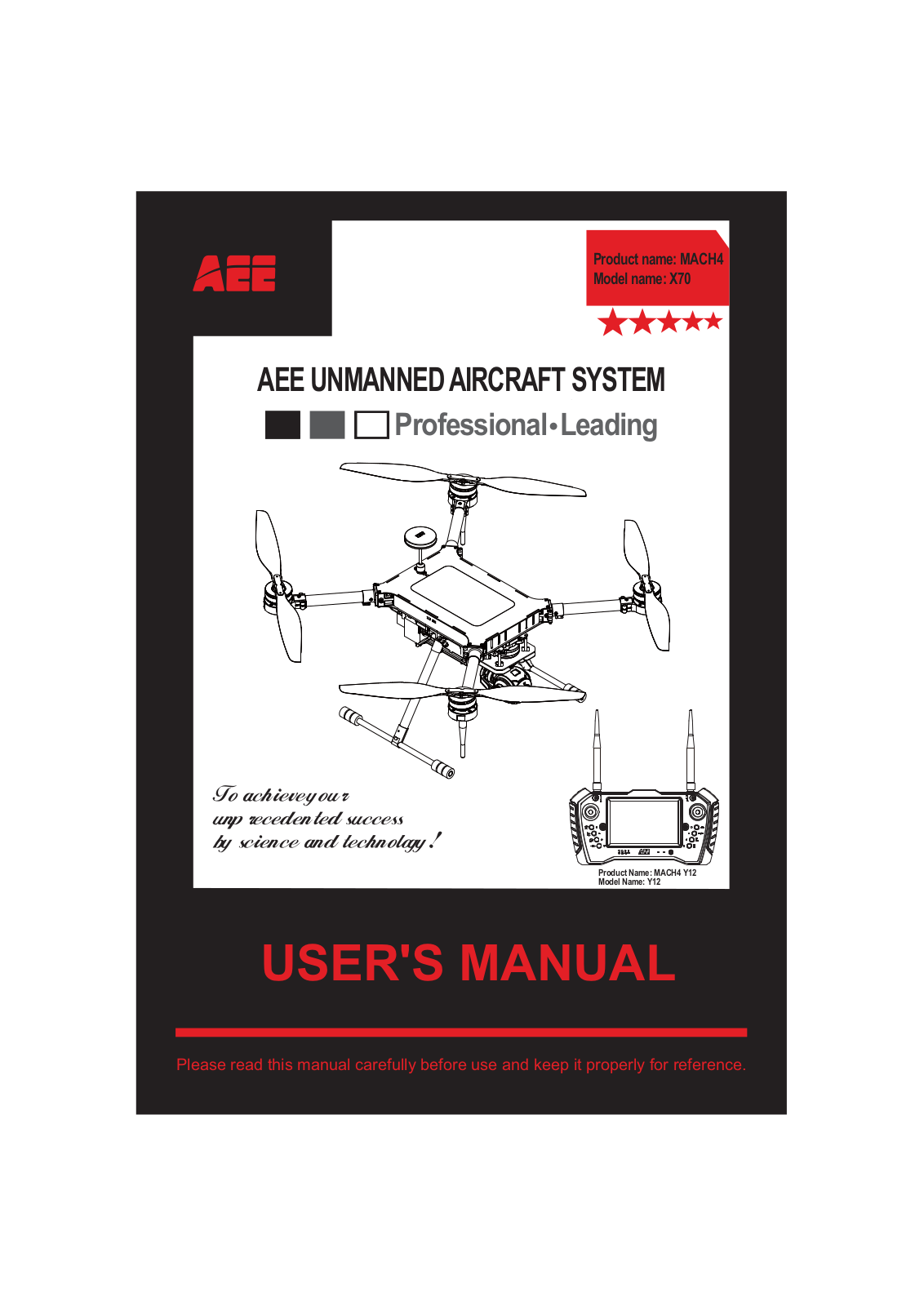 AEE Aviation Technology Y12001, X70001 User Manual