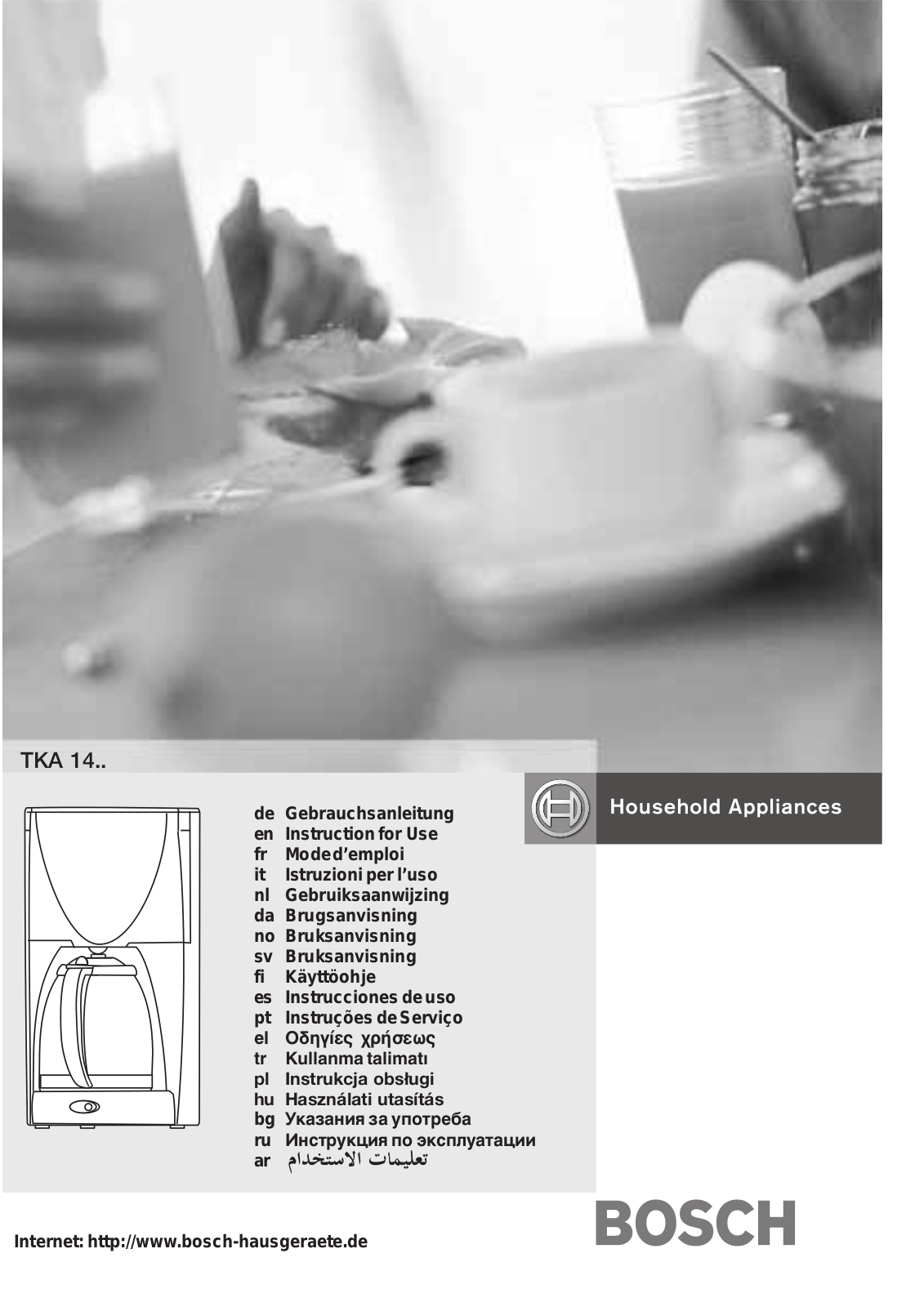 BOSCH TKA1401V User Manual