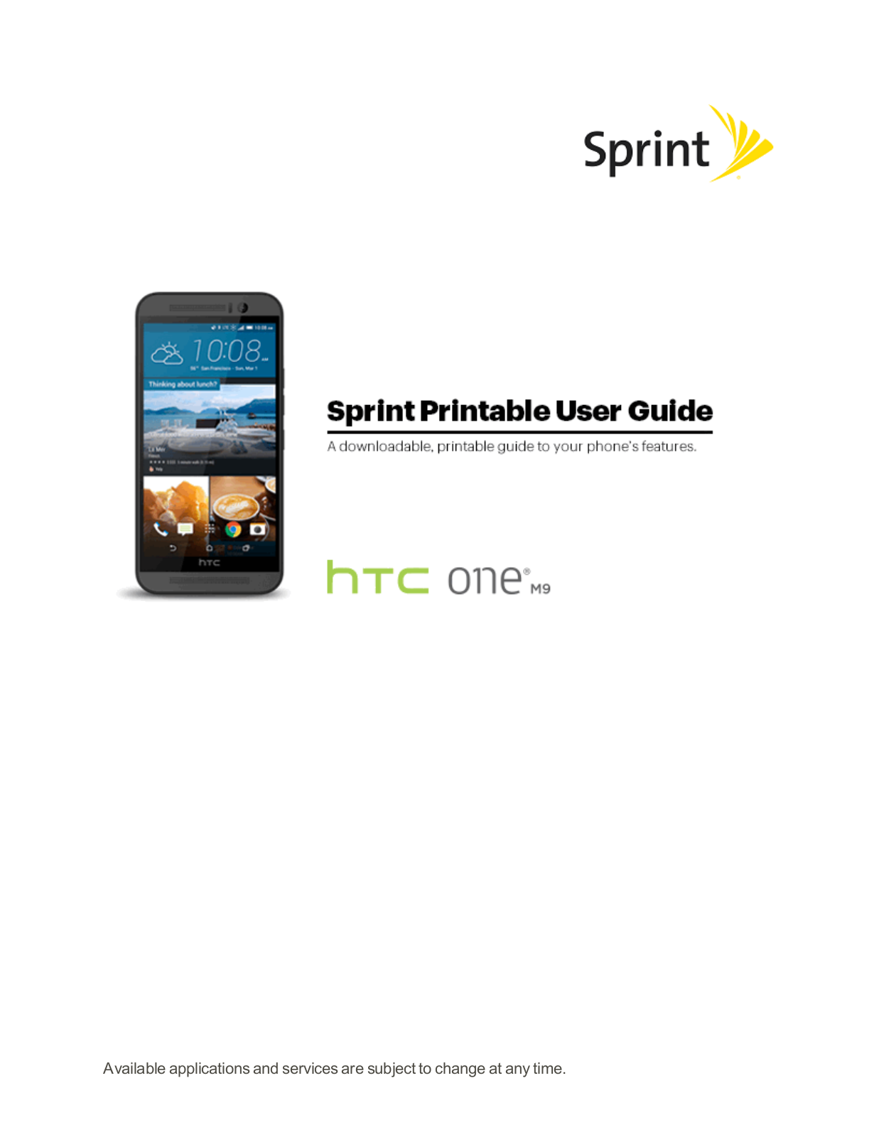 Sprint HTC ONE M9 User Manual