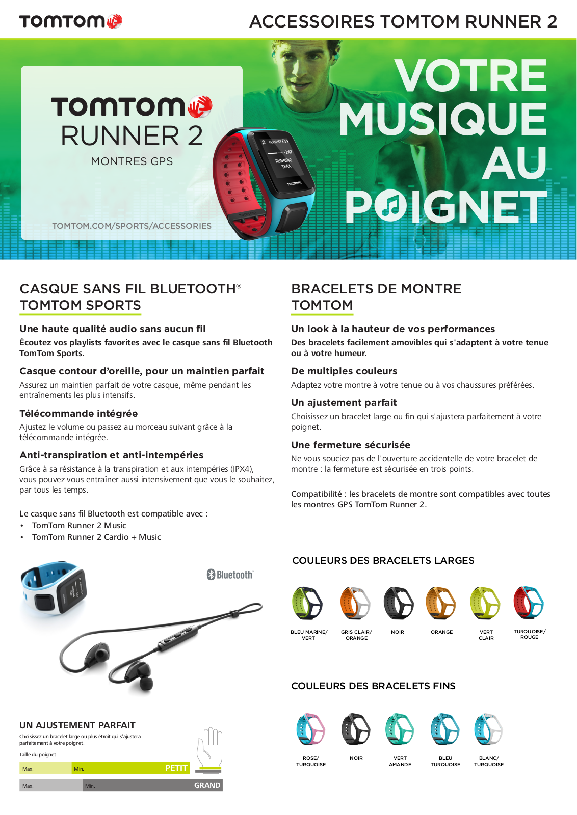 Tomtom Outdoor RUNNER 2 product sheet