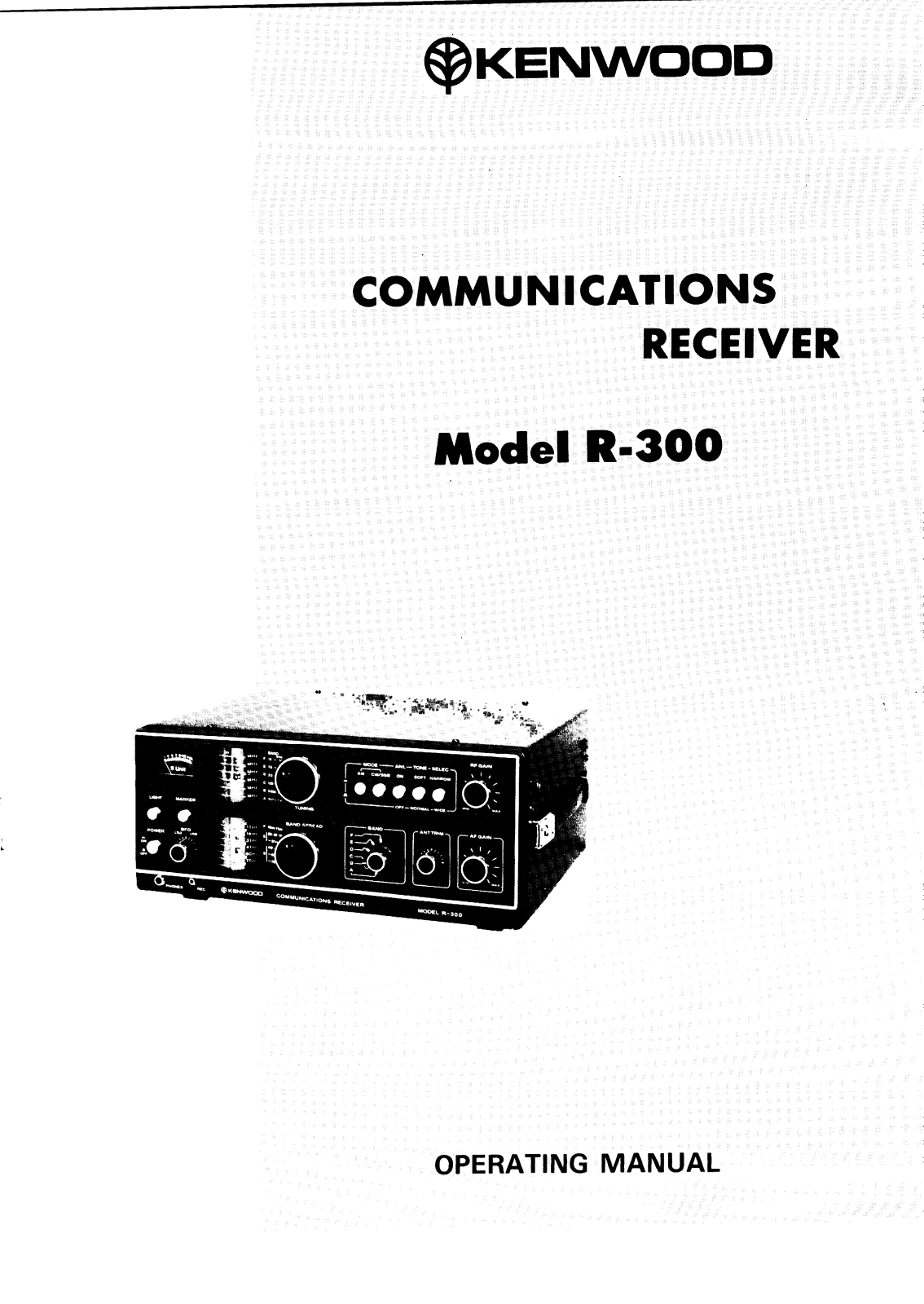 Kenwood R300 User Manual