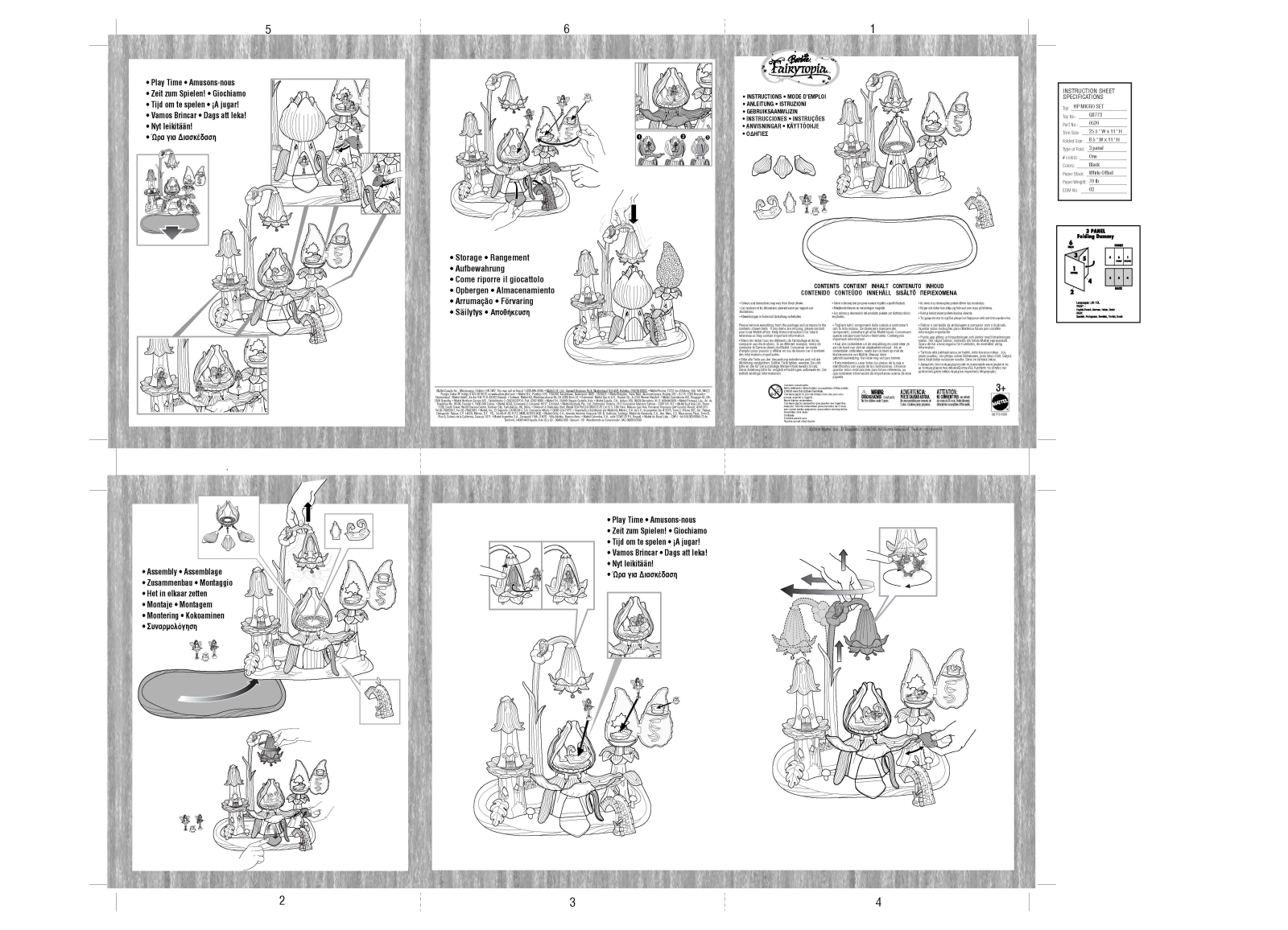 Fisher-Price G8773 Instruction Sheet