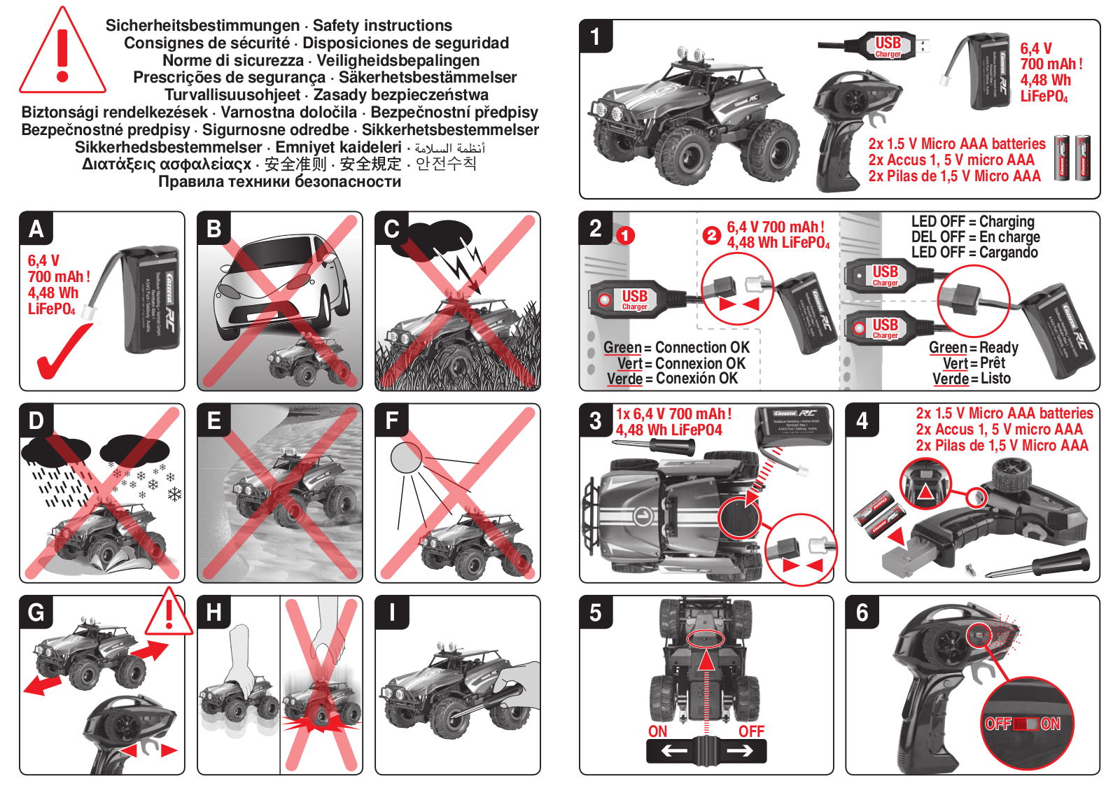 Carrera RC Stunt Dancer operation manual