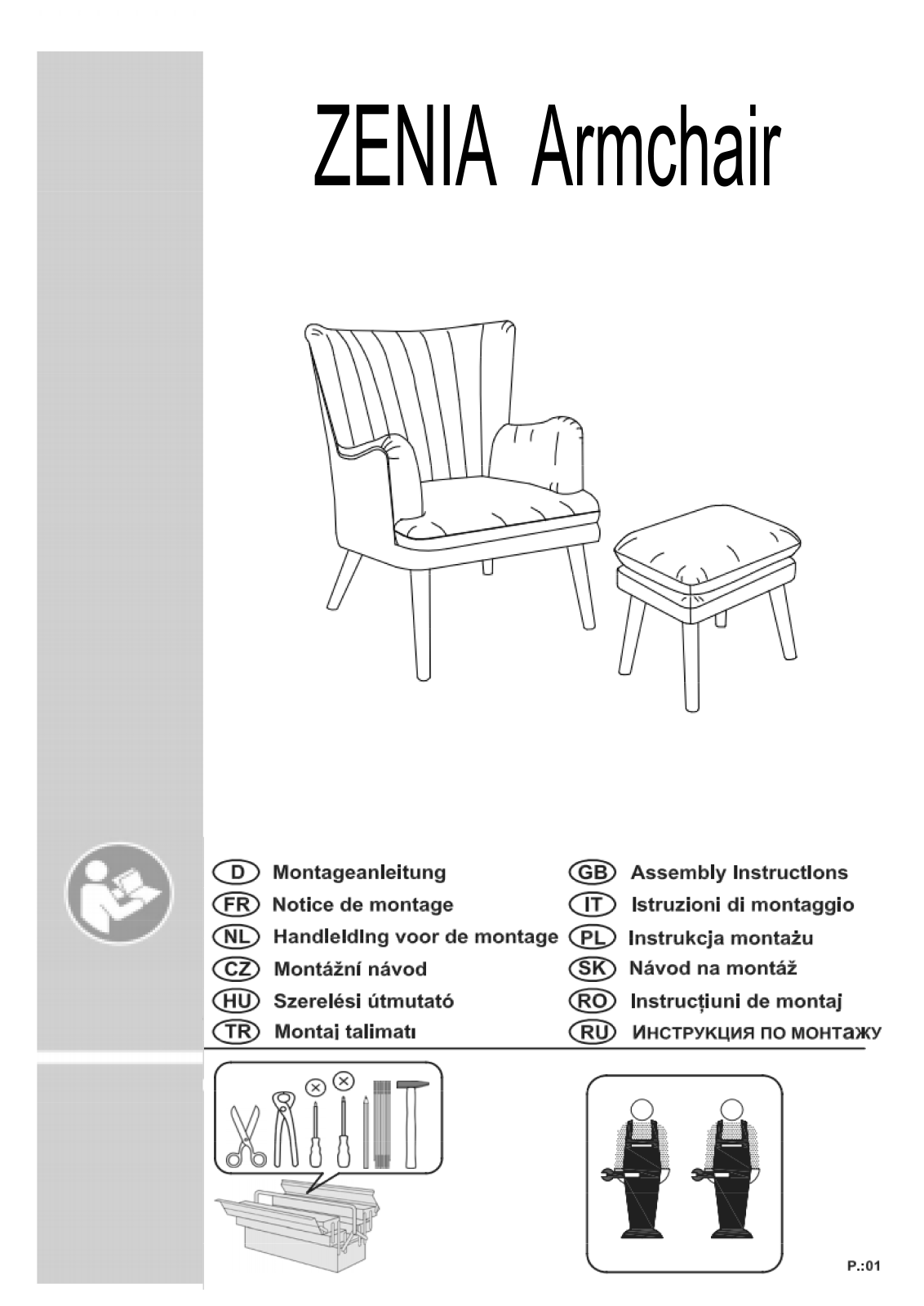 Home affaire Zenia Assembly instructions