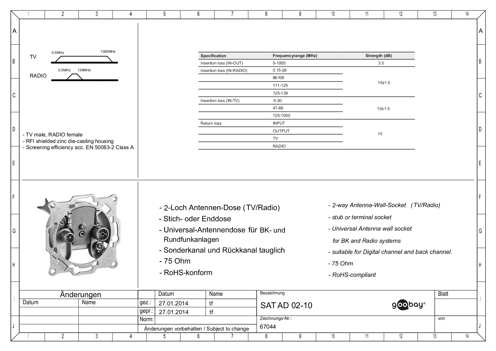 GOOBAY 67044 Datasheet - ManualMachine.com