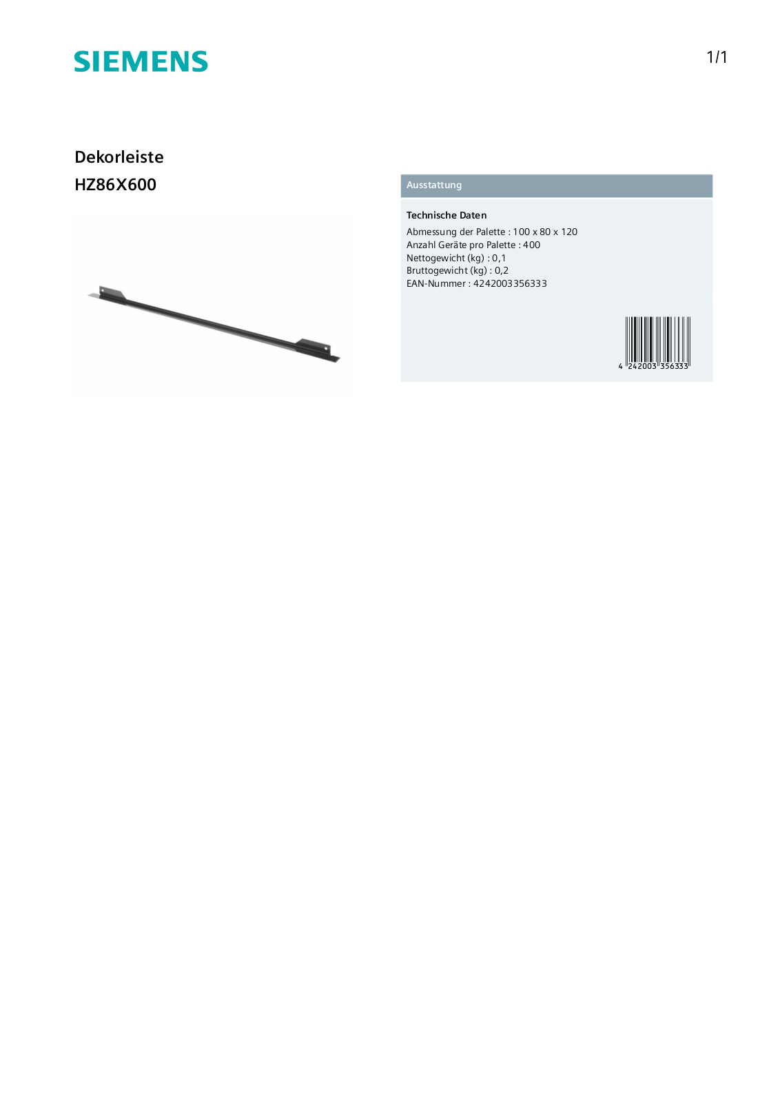 Siemens HZ86X600 User Manual