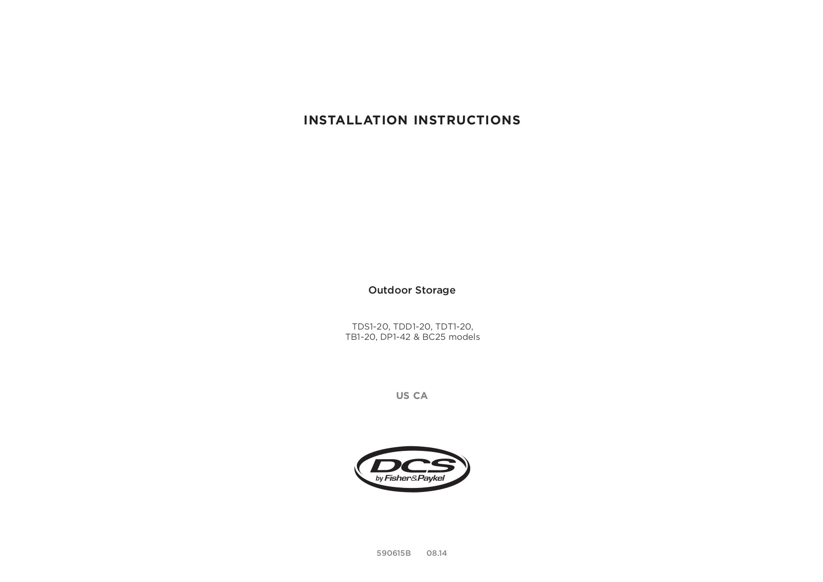 DCS DP142, TB120, TDT120 Installation Manual