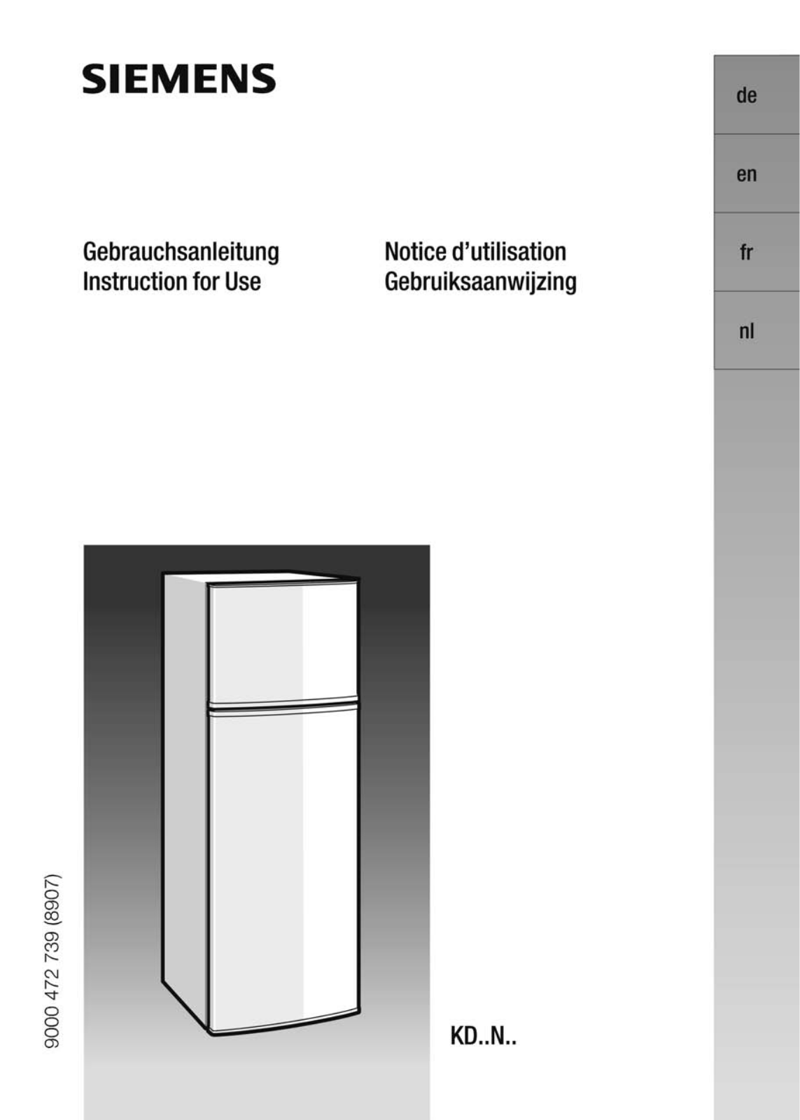 SIEMENS KD30NX10 User Manual