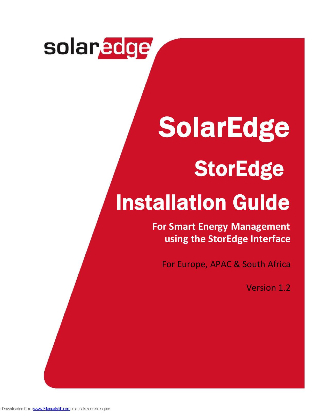 SolarEdge StorEdge Installation Manual - ManualMachine.com