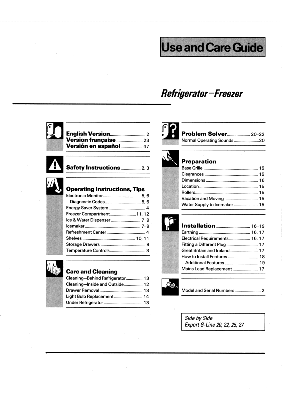 De dietrich UM3587E4, UW1587E4, UW1587E1, UN2587E1, UN2587E4 User Manual