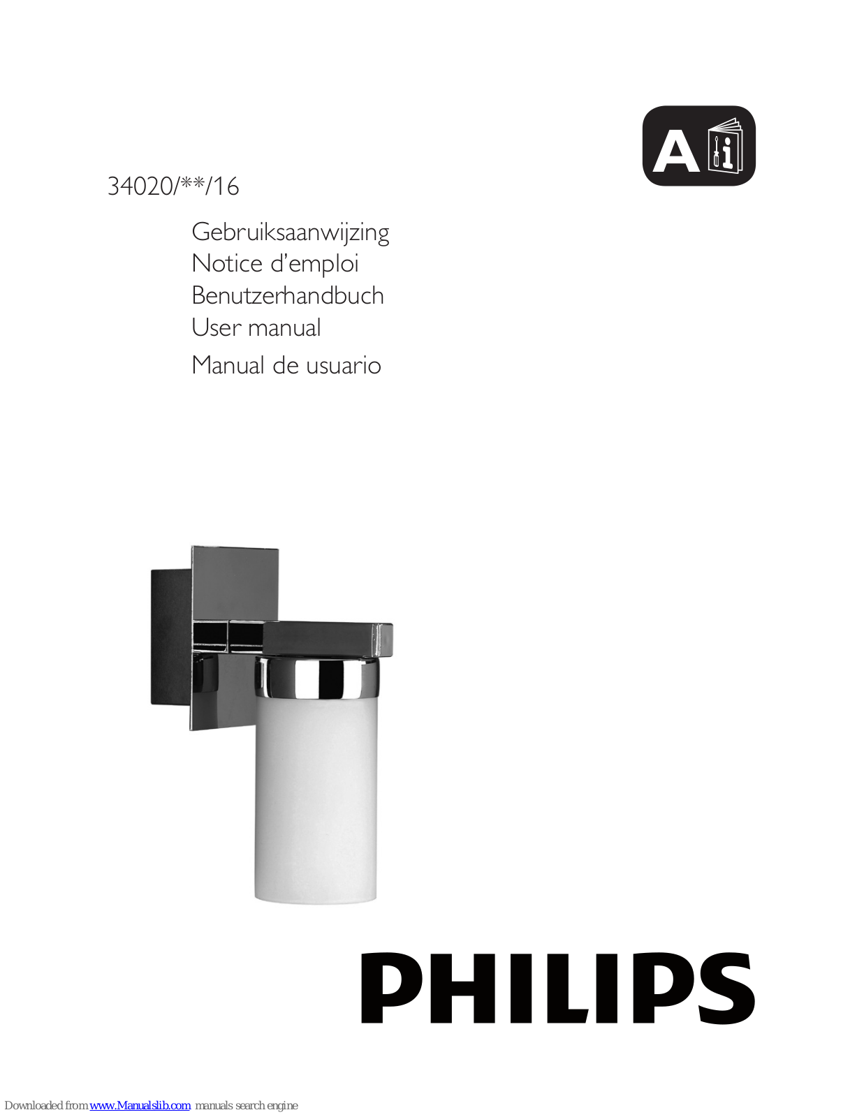 Philips 34020/**/16 User Manual - ManualMachine.com