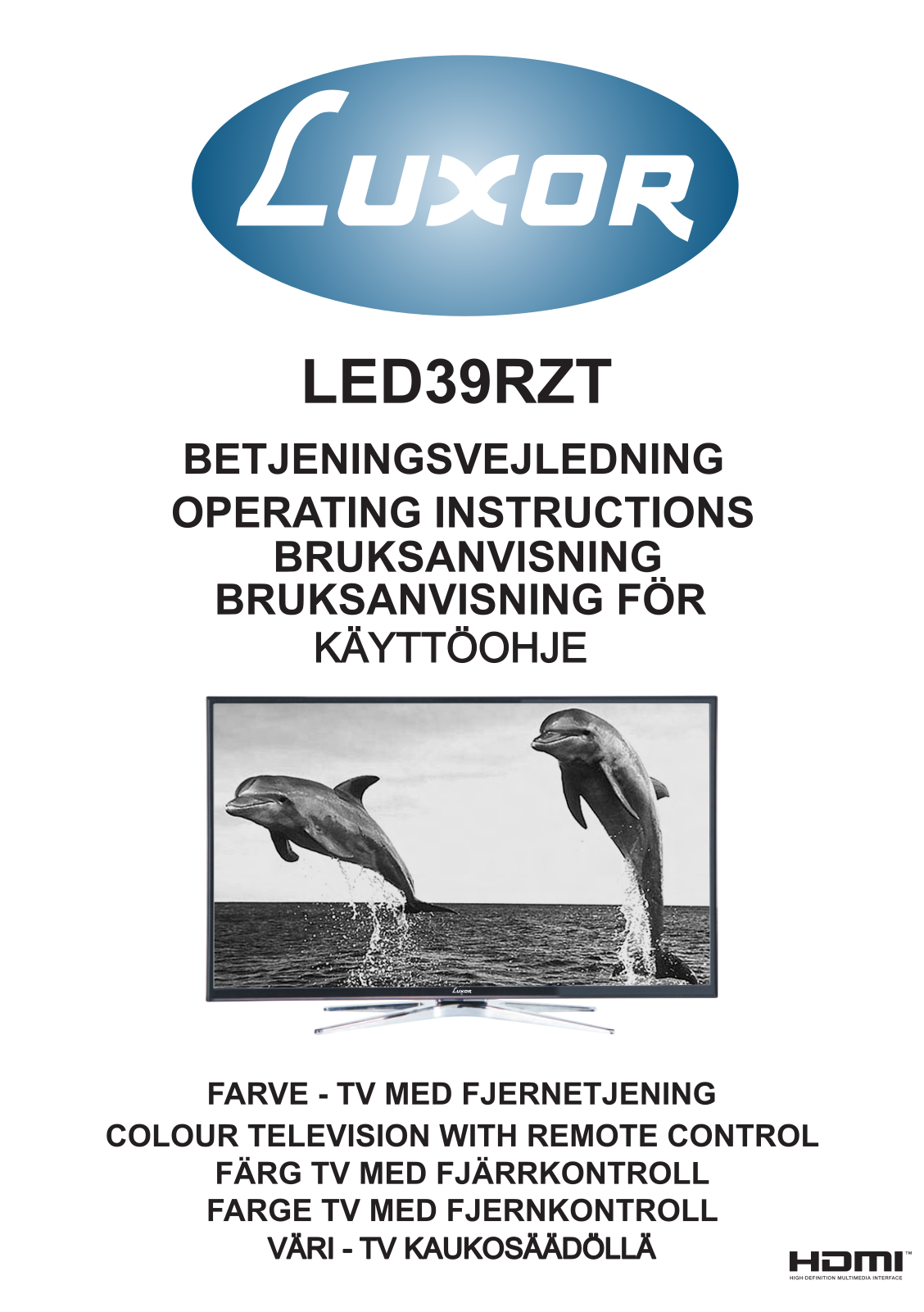 Luxor LED39RZT User Manual