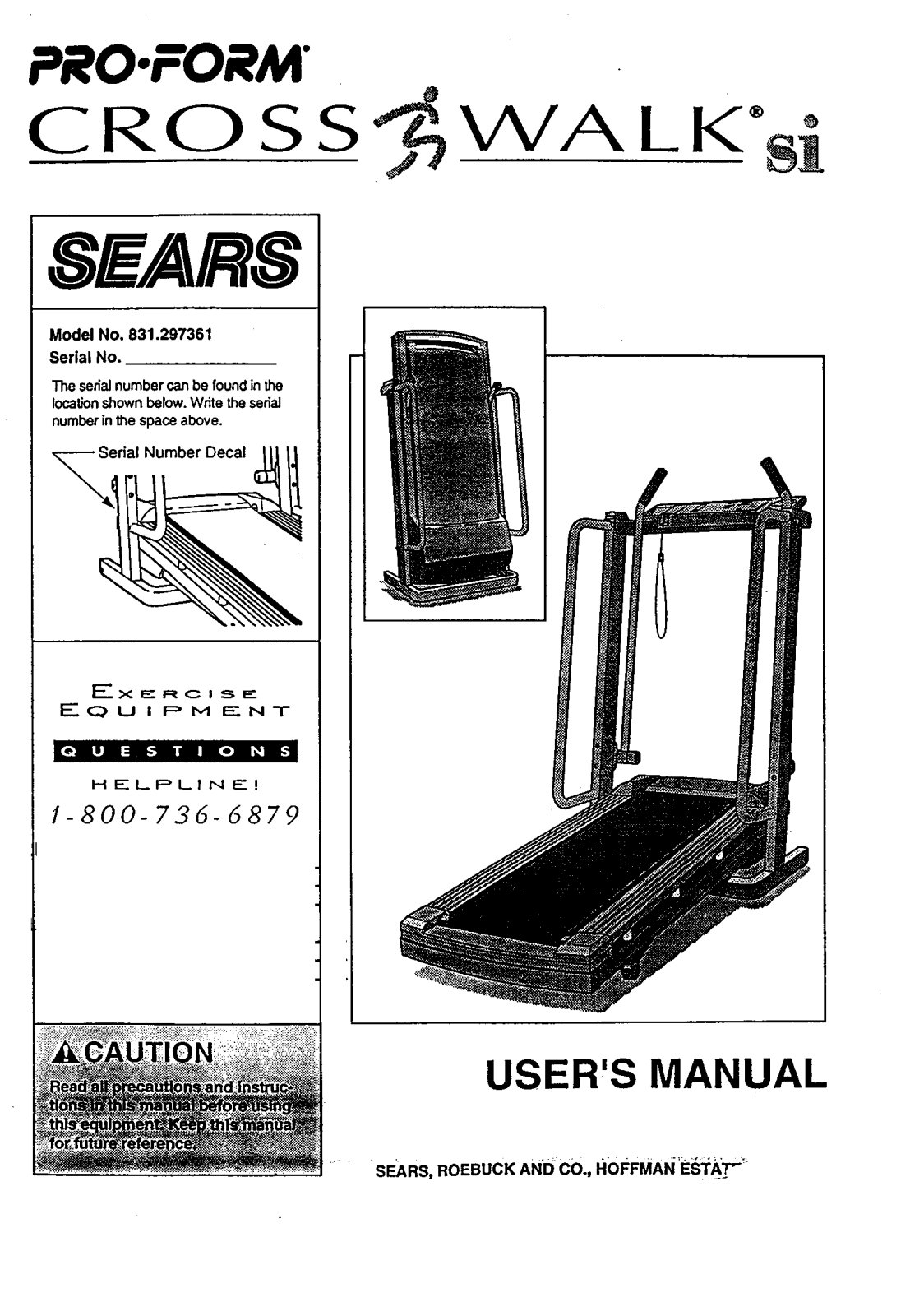 Proform 831297361 Owner’s Manual