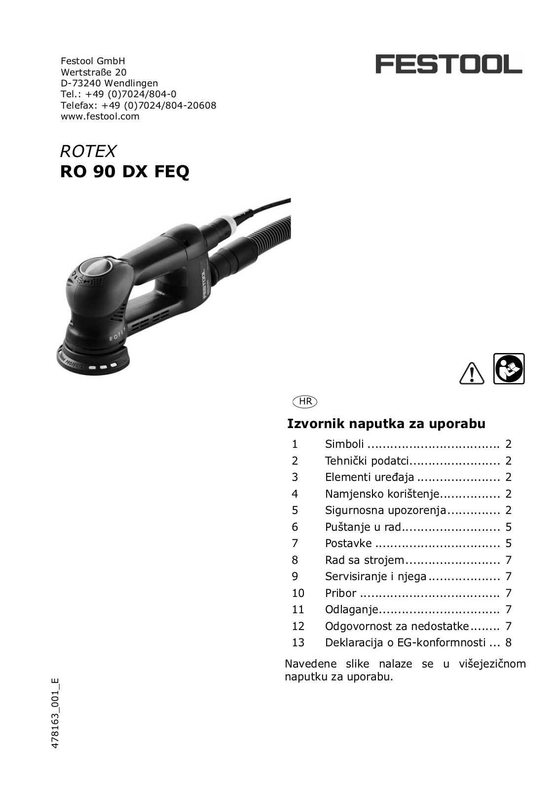 Festool RO 90 DX FEQ User Manual