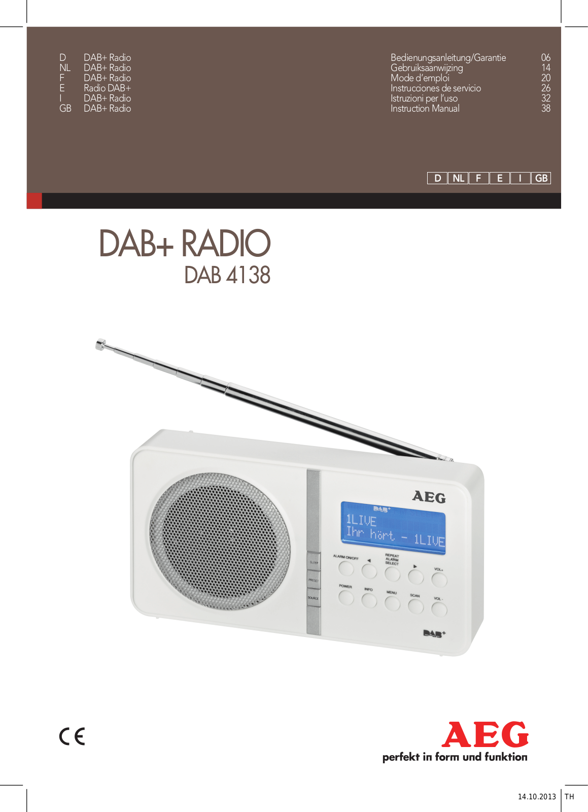 AEG DAB 4138 User Manual