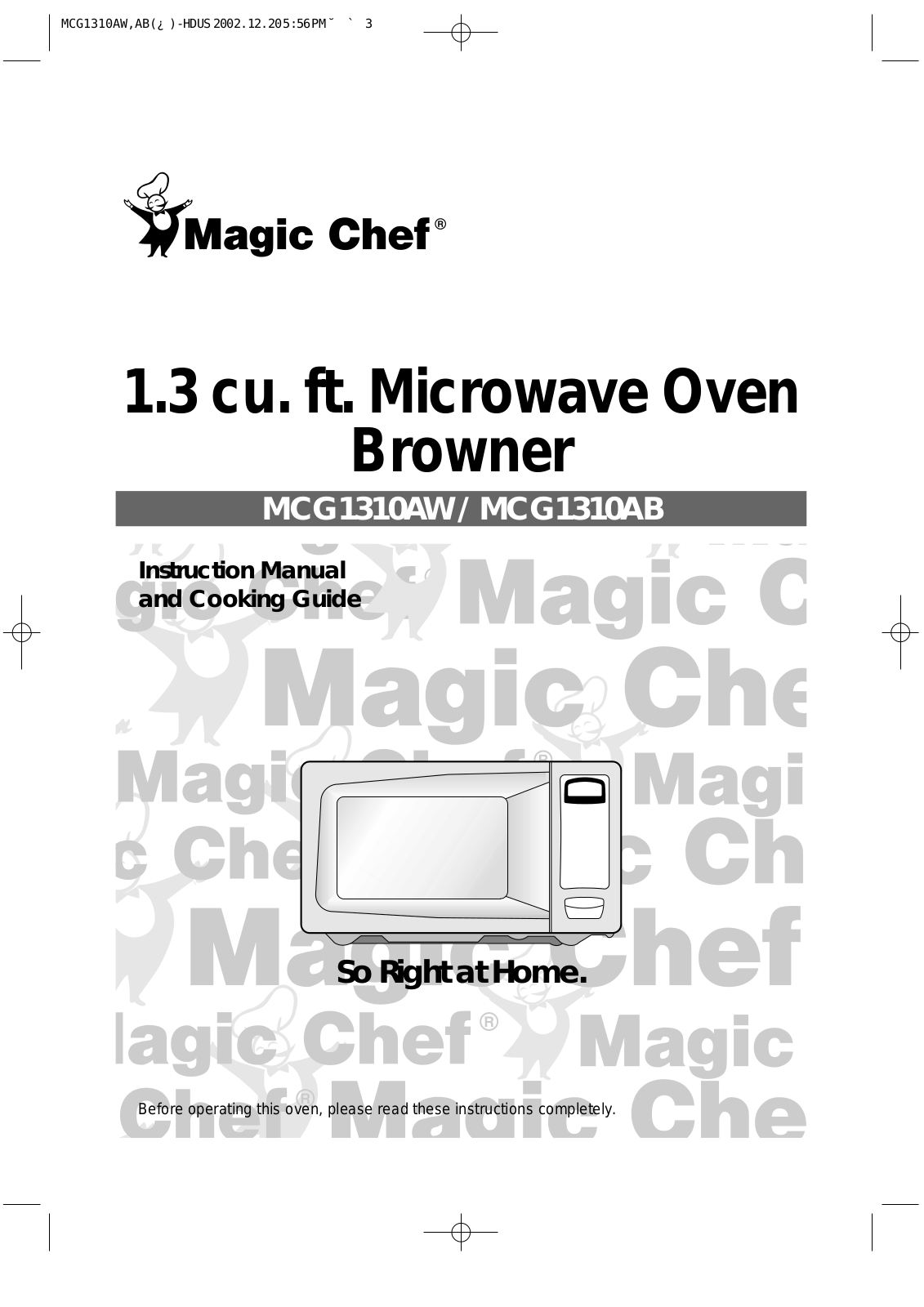 Daewoo MCG1310AW User Manual