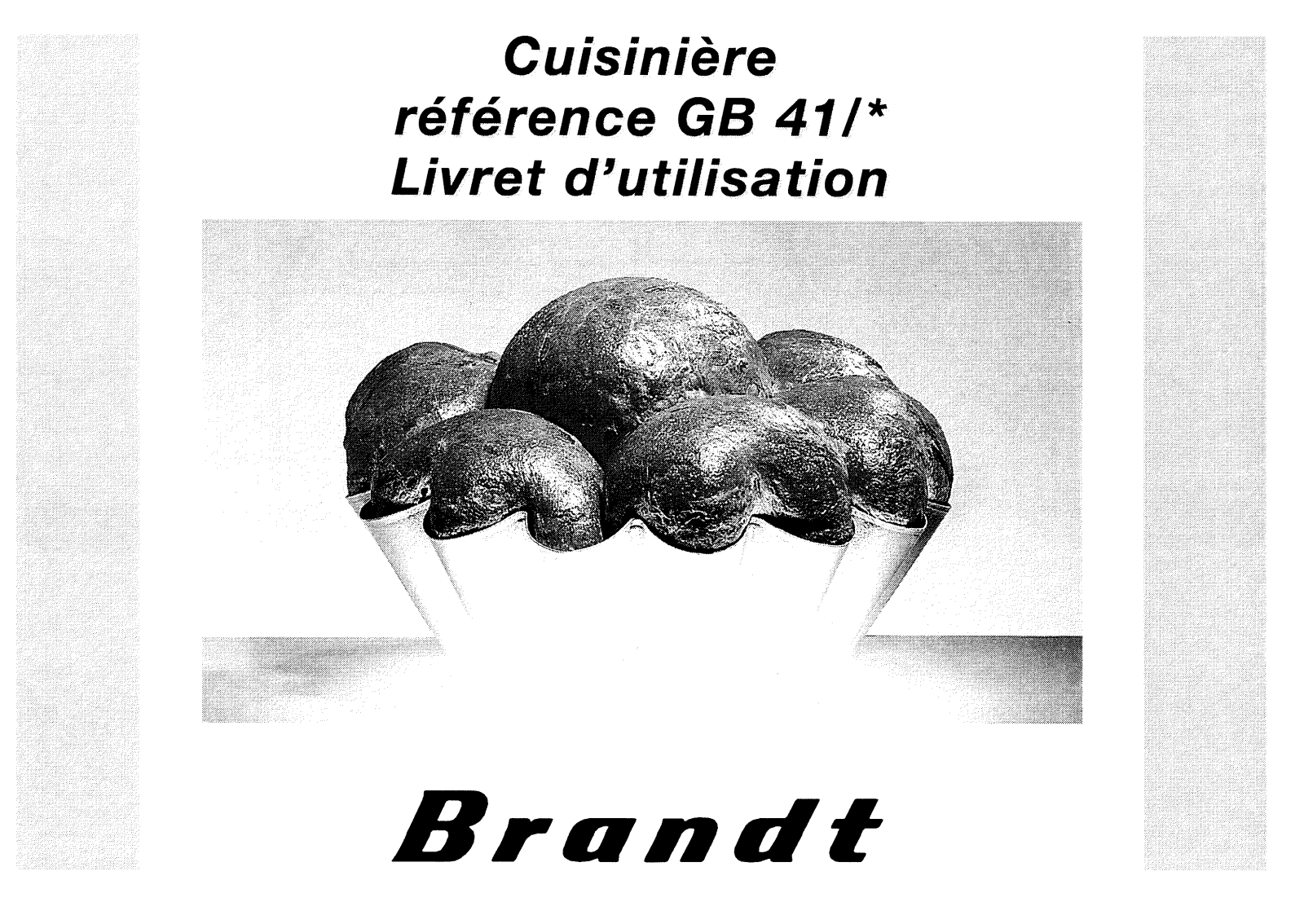 BRANDT GB41 User Manual