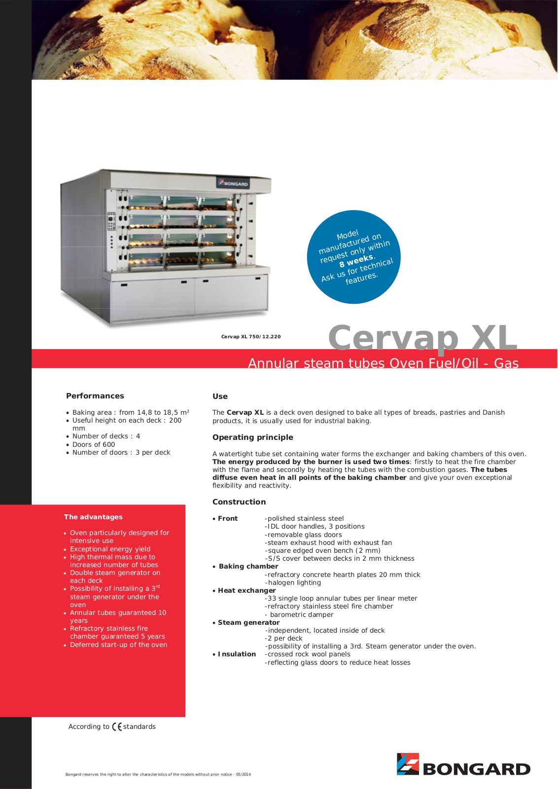 Bongard Cervap XL User Manual