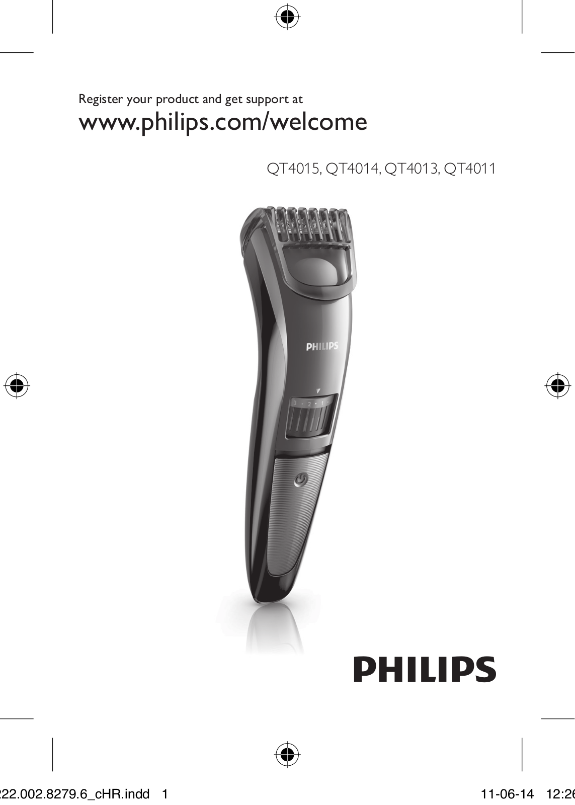 Philips QT4011, QT4013, QT4014 User manual