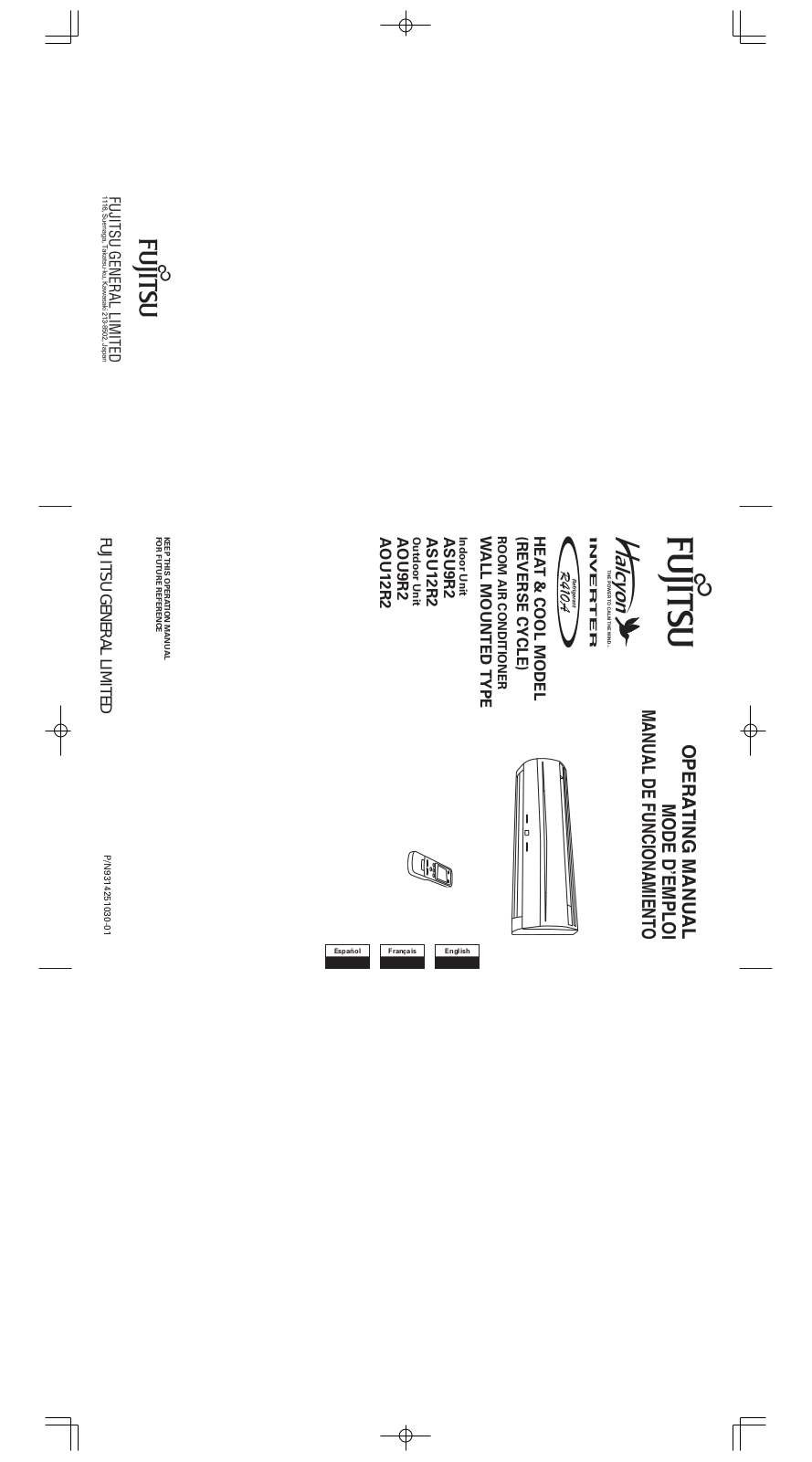 Fujitsu AOU12R2 Installation  Manual