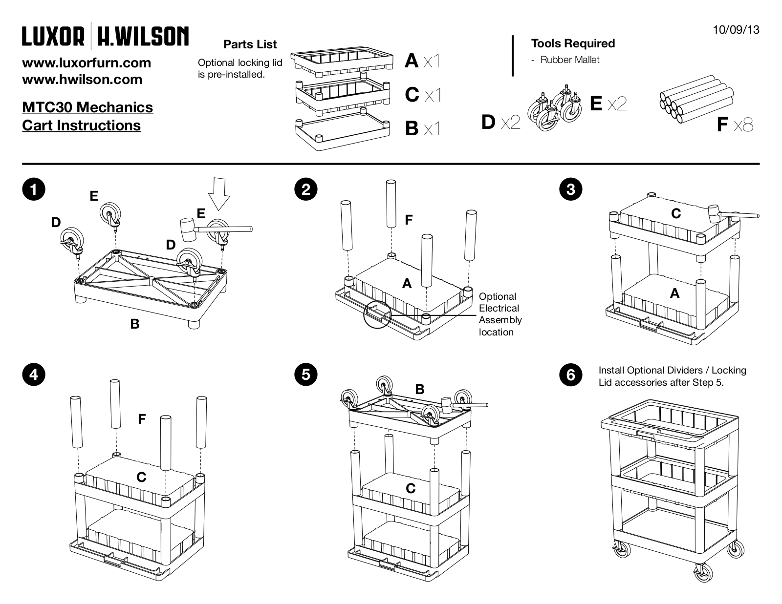 Luxor|H.Wilson MTC30DDLLN-B User Manual