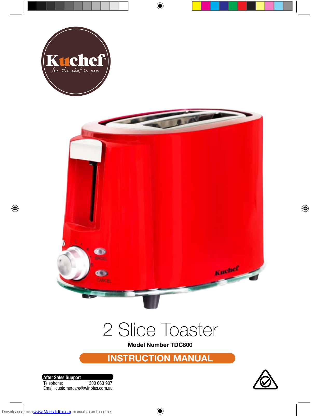 Kuchef TDC800 Instruction Manual