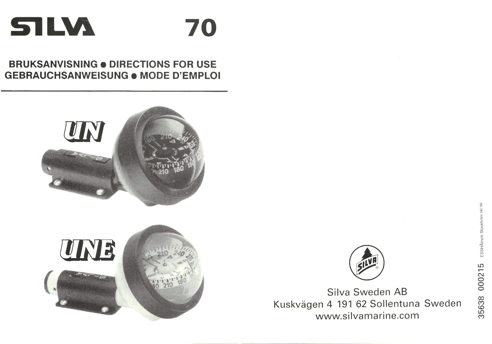 Silva 70 User Manual
