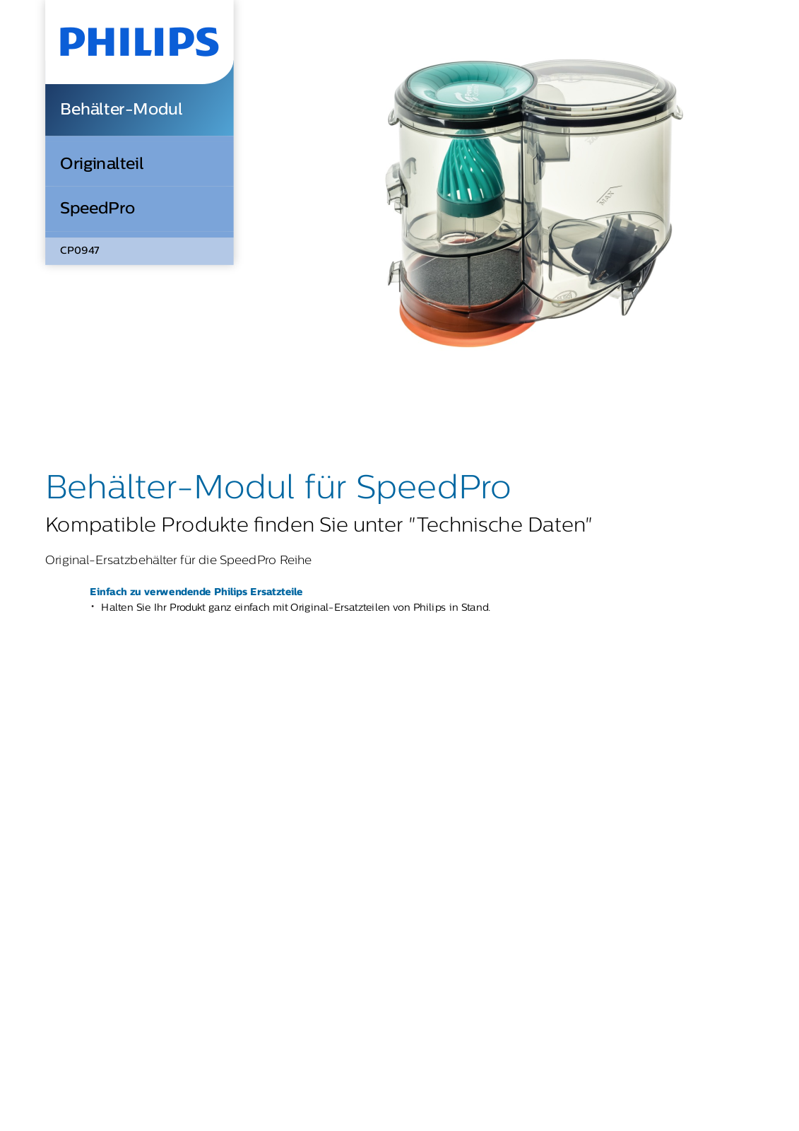 Philips CP0947/01 Leaflet - ManualMachine.com