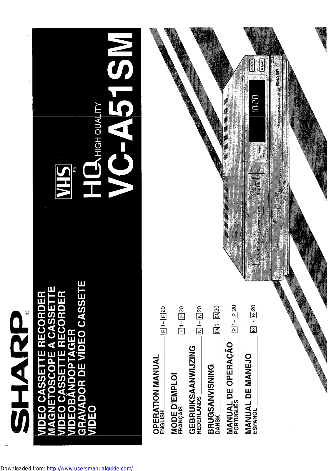 SHARP VC-A51SM User Manual