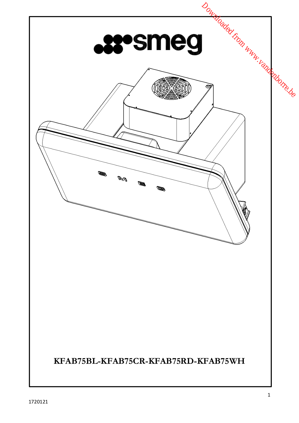 SMEG KFAB 75 BL User Manual