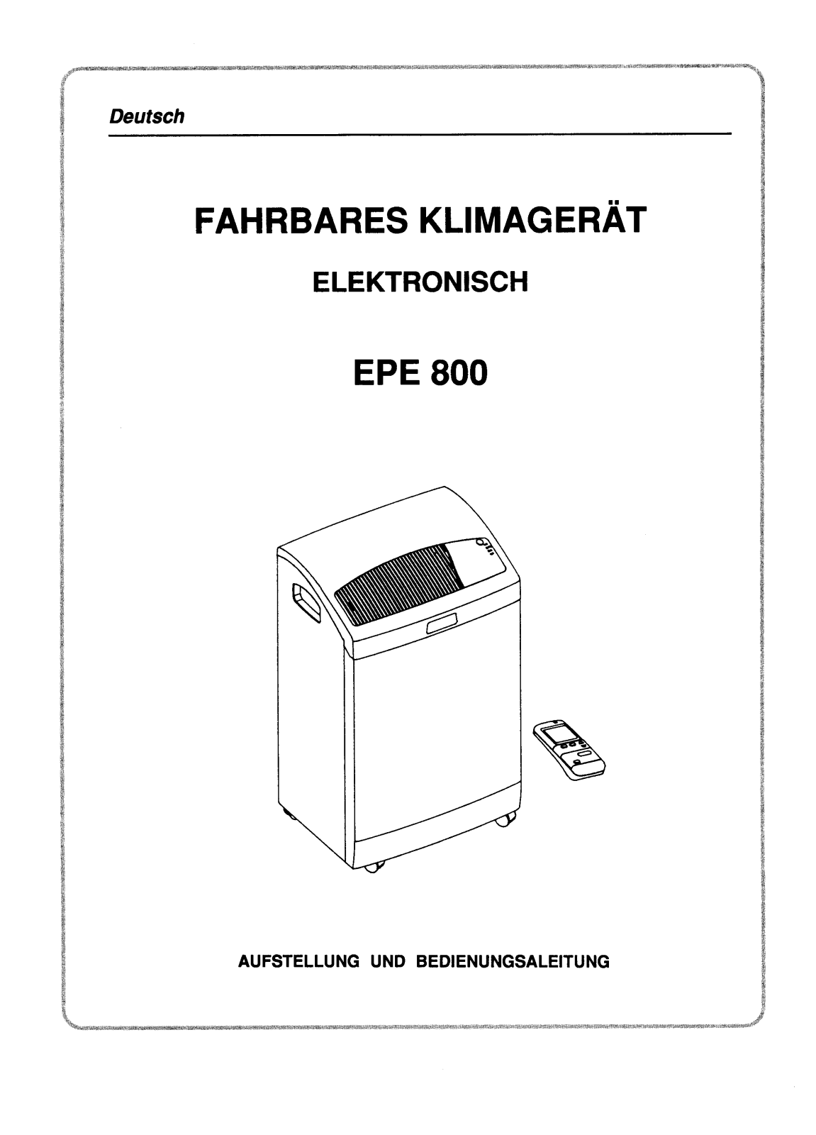 Zanker PE800 User Manual