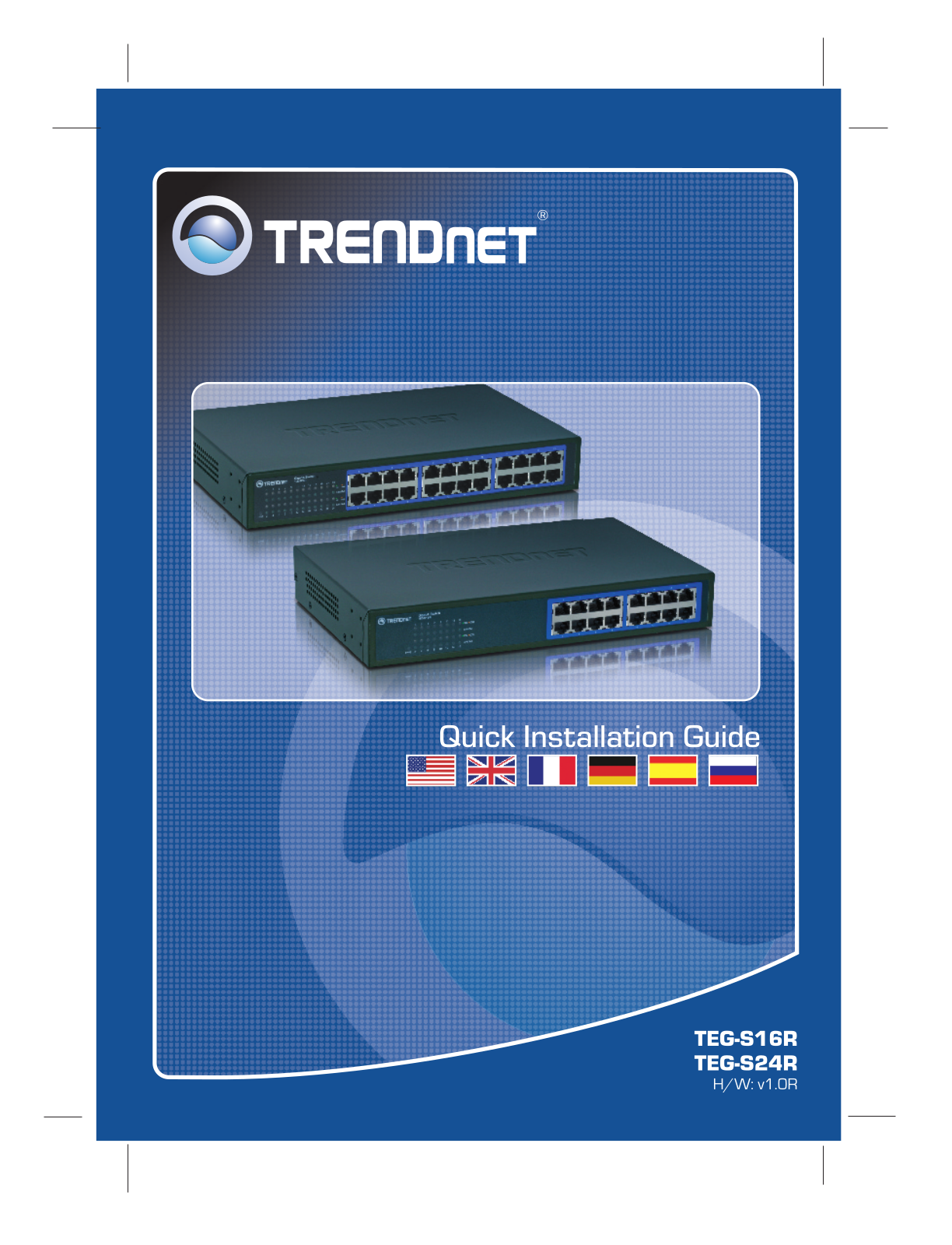 Trendnet TEG-S24R, TEG-S16R DATASHEET