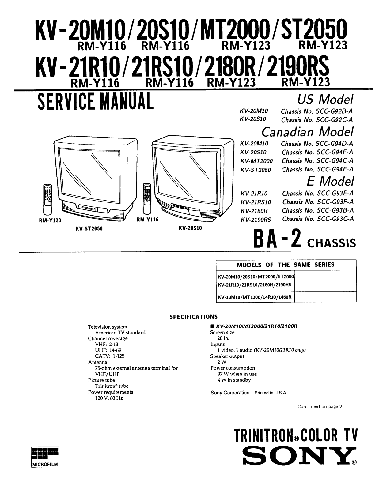 SONY A 3 Service Manual