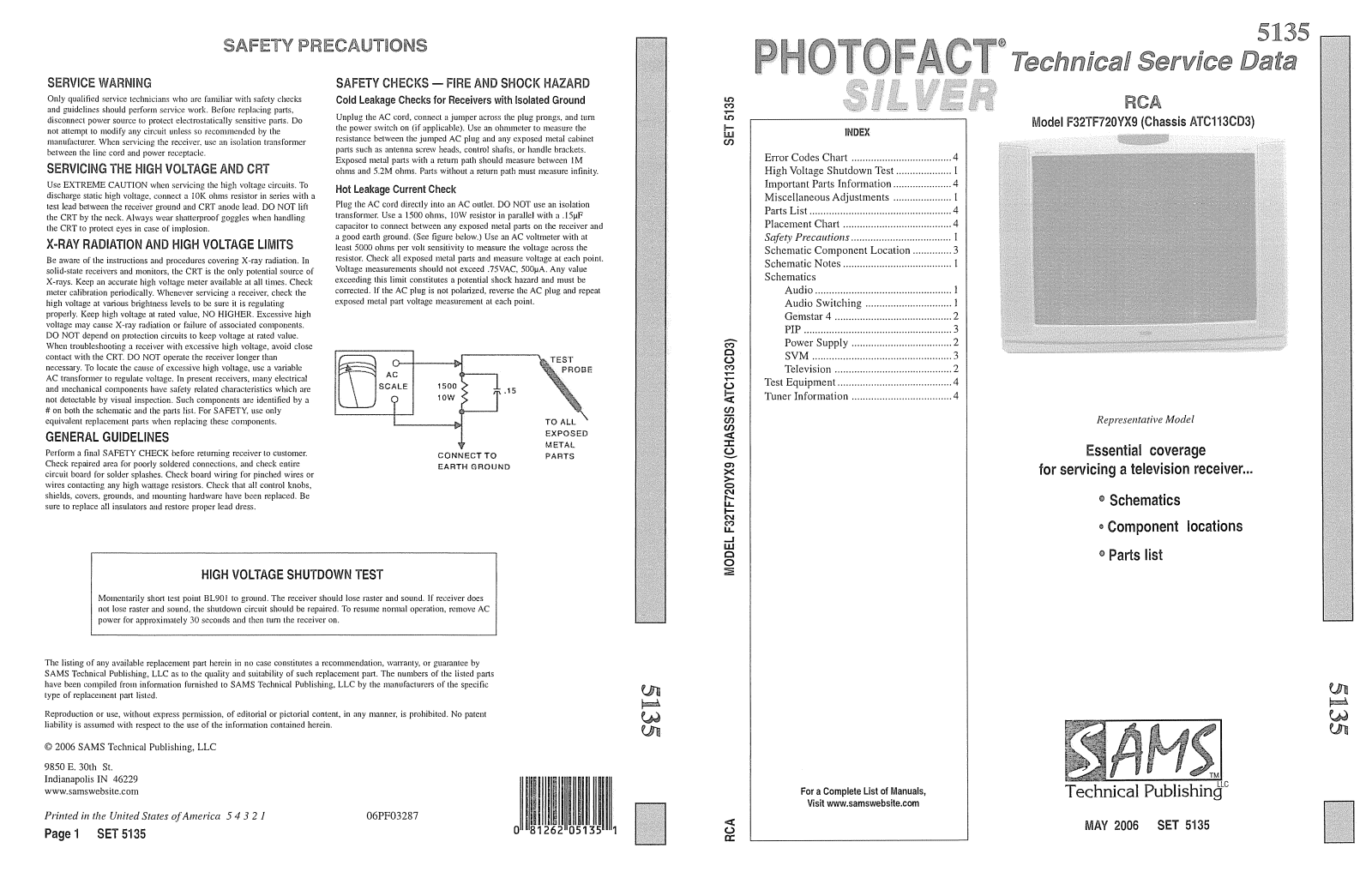 RCA F32TF720YX9 Schematic