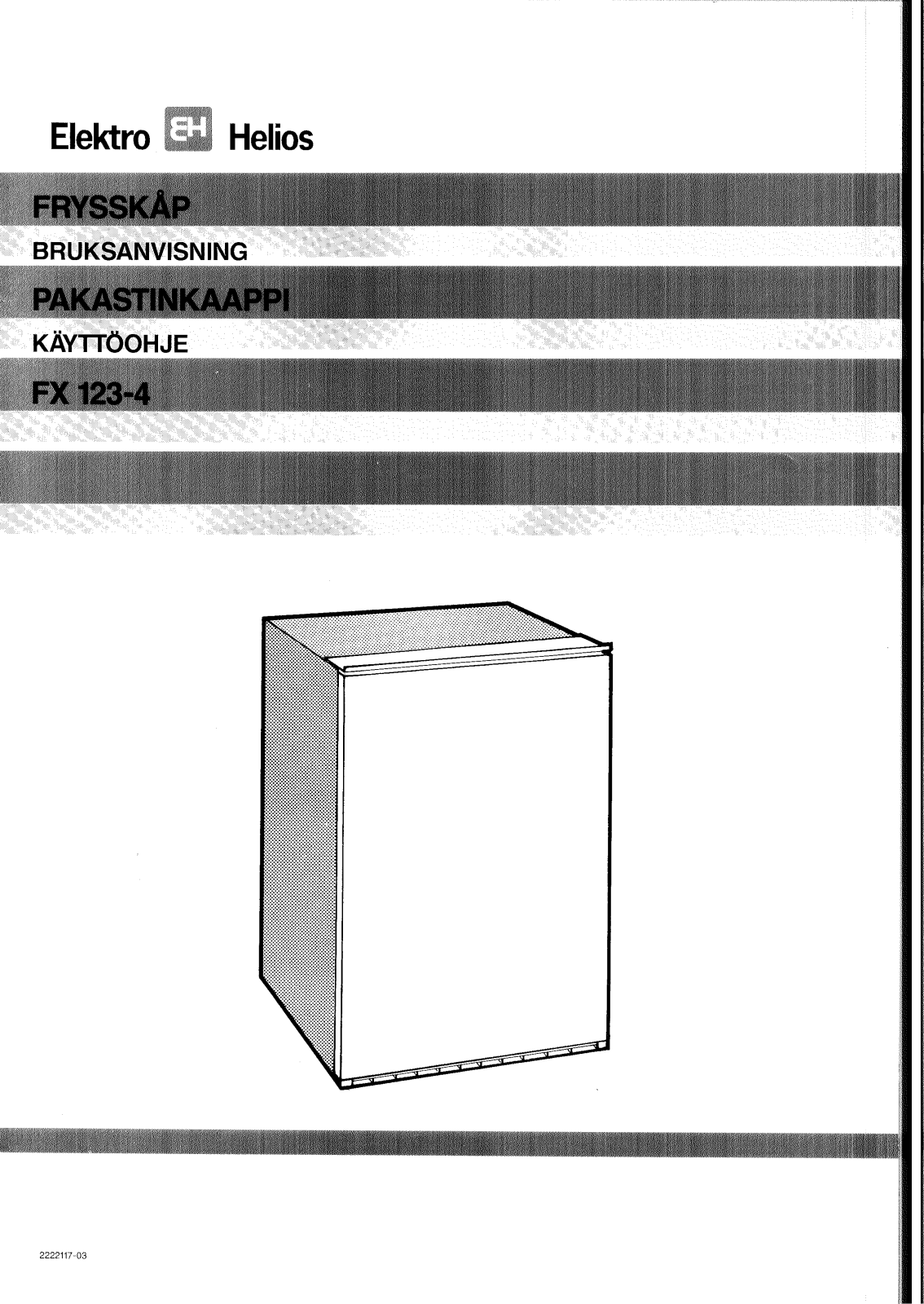 Elektro helios FX123-4 User Manual