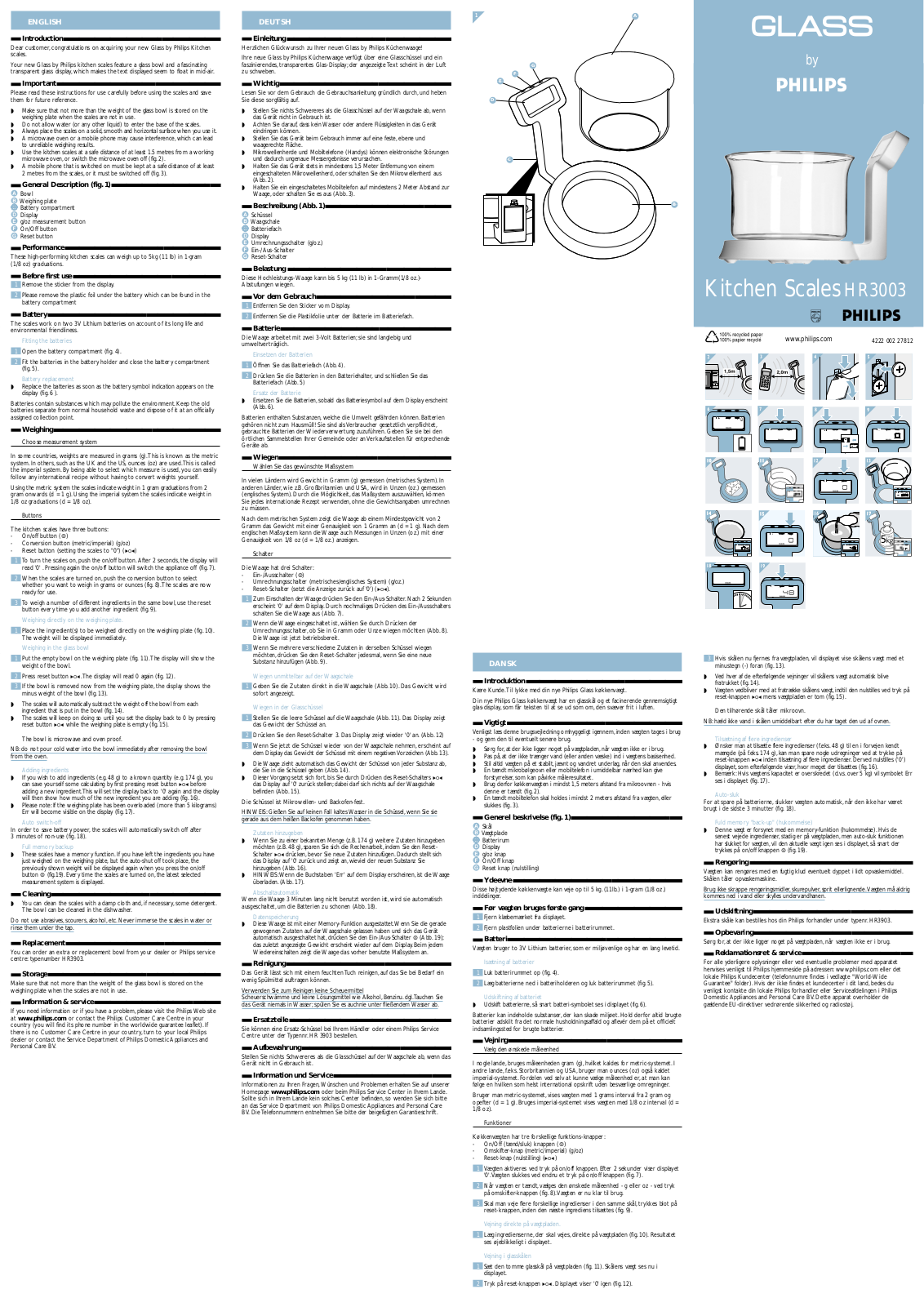 Philips HR3003/00 User Manual