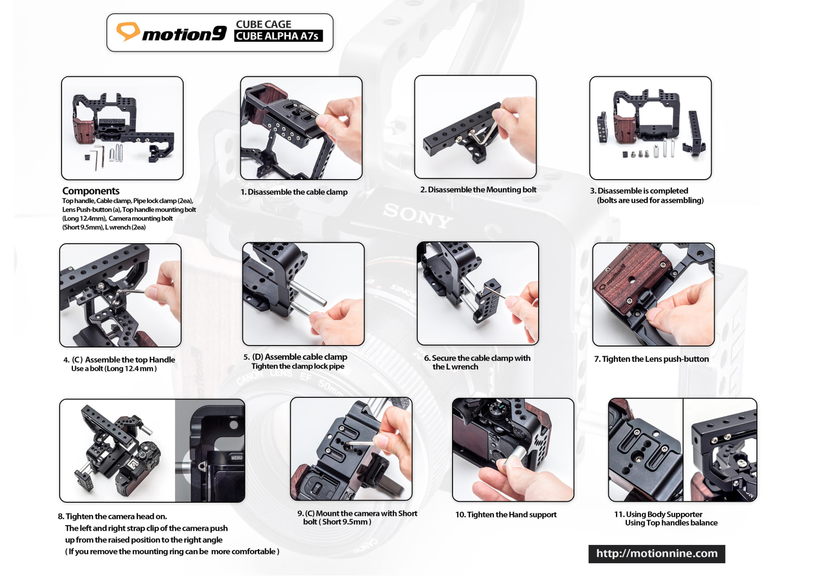 Motionnine M9CA7SPROKIT User manual