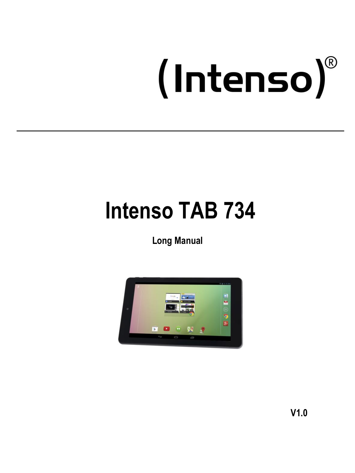 Intenso Tab 734 Instruction Manual