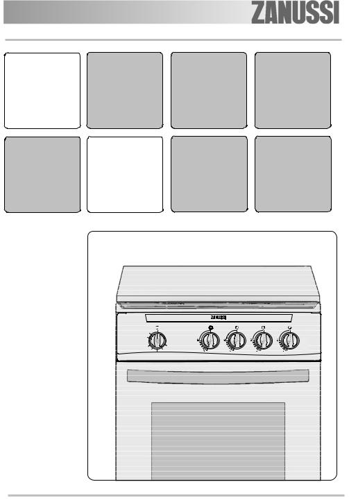 Zanussi ZCG560GW1, ZCG561GW1 User Manual