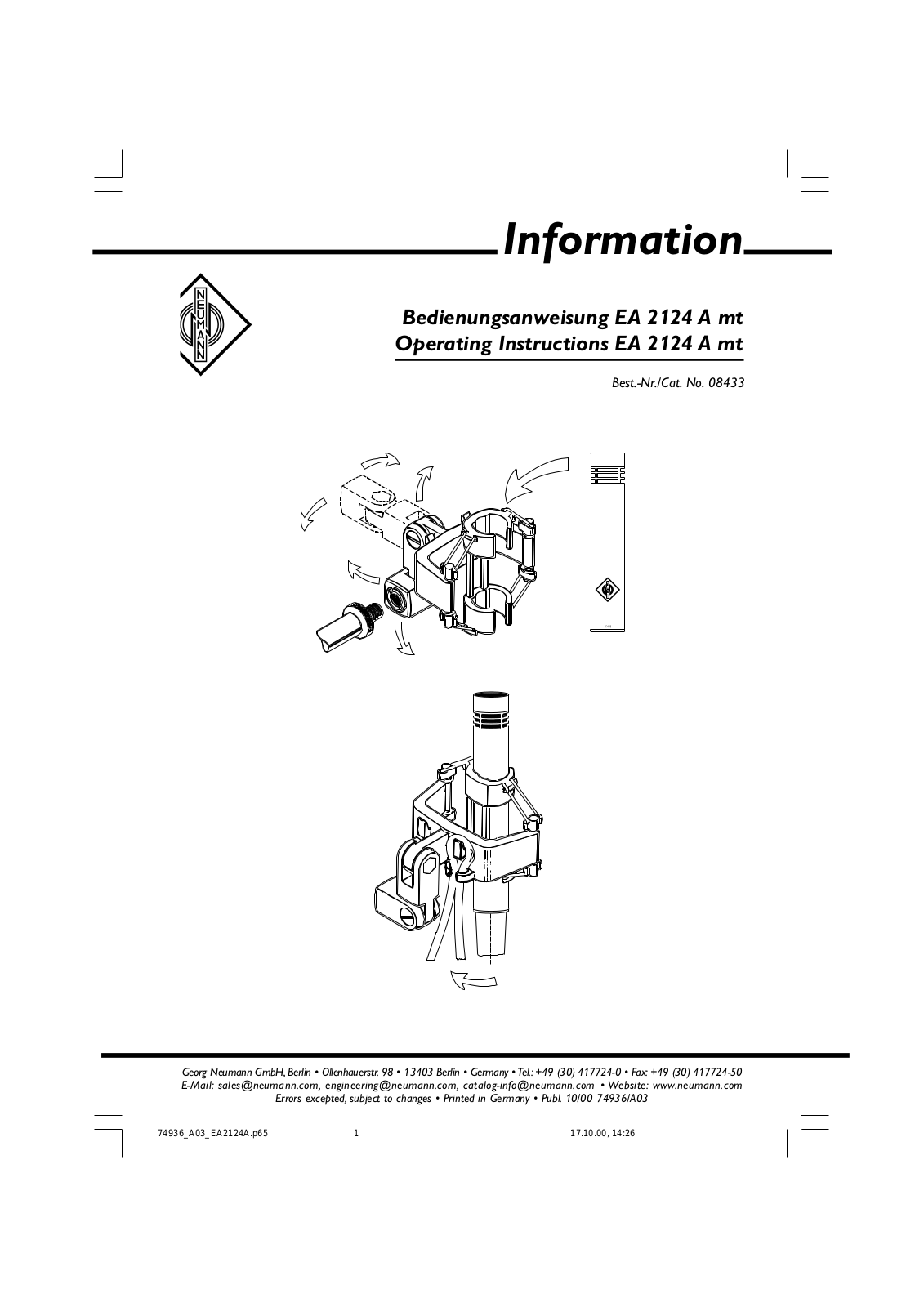 Neumann EA 2124 A mt User Manual