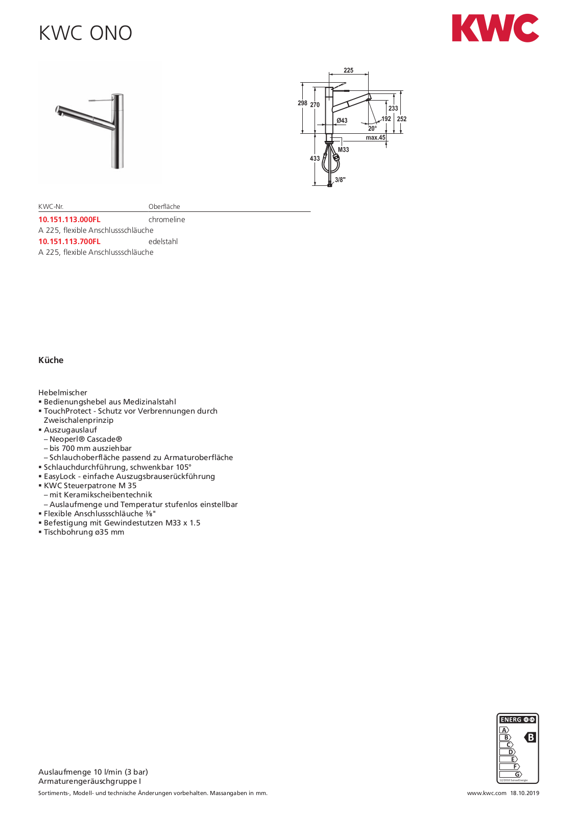 Franke 10.151.113.700FL Service Manual