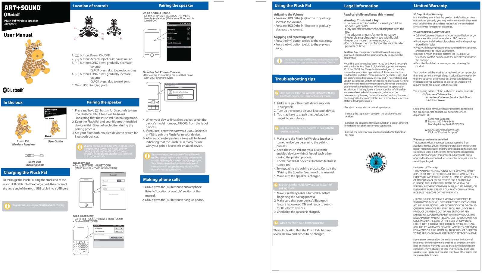 Art Sound AR6000GF User Manual