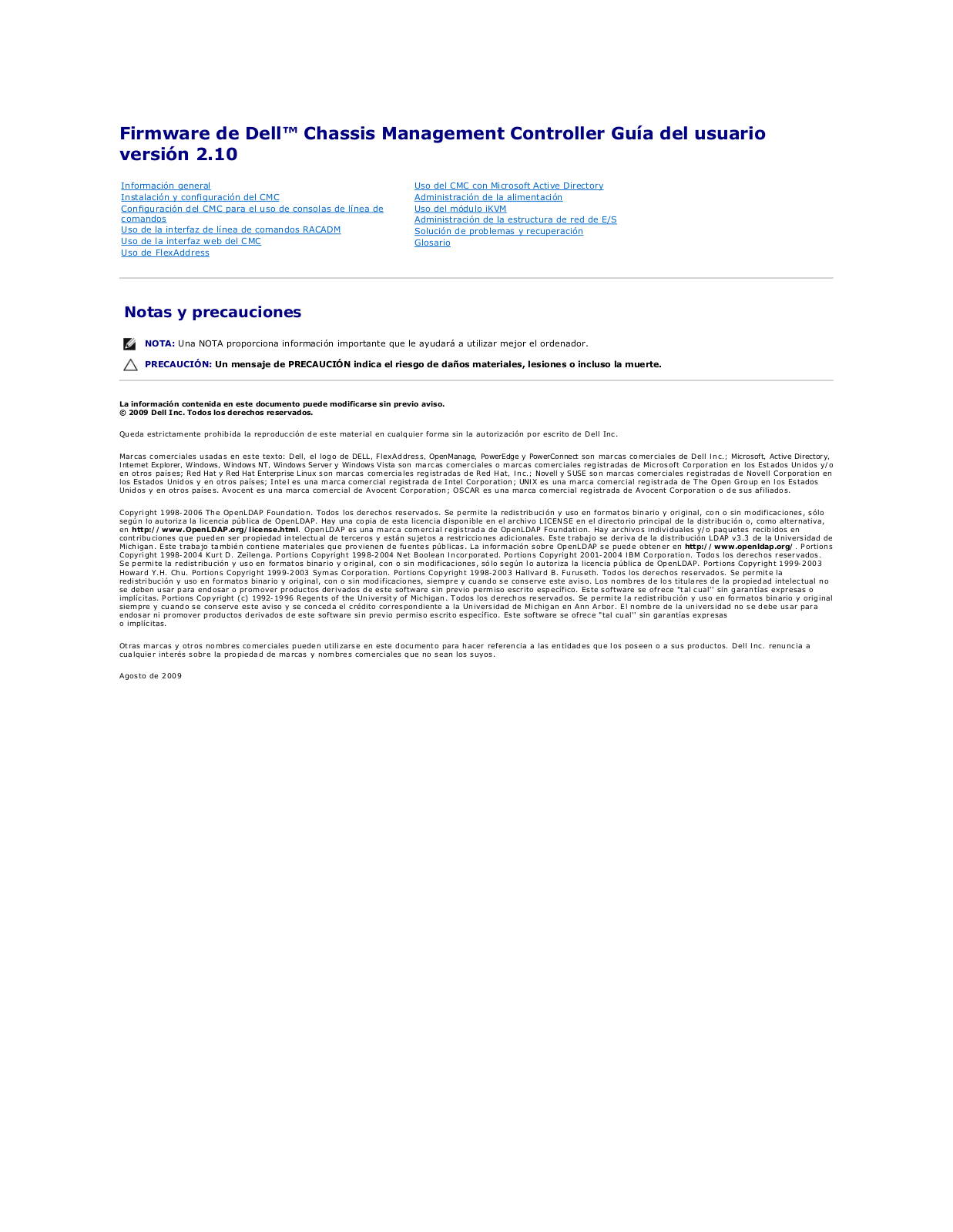 Dell Chassis Management Controller Version 2.1 Manual