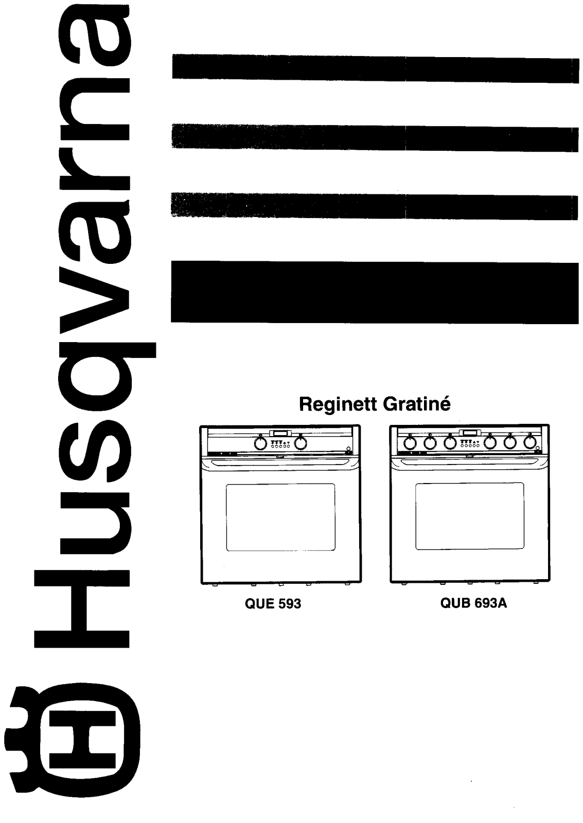 Husqvarna QUE593-G, QUE593, QUB693A User Manual