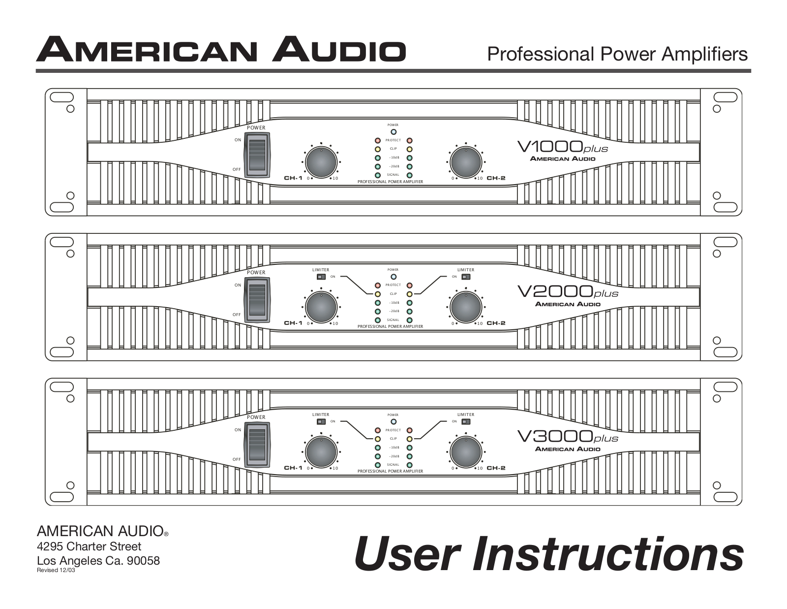 American Audio Vplus User Manual