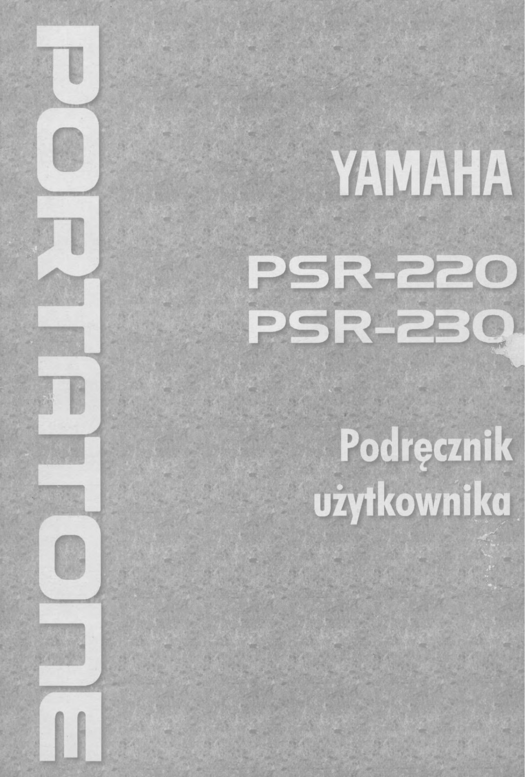 Yamaha PSR-230, PSR-220 User Manual