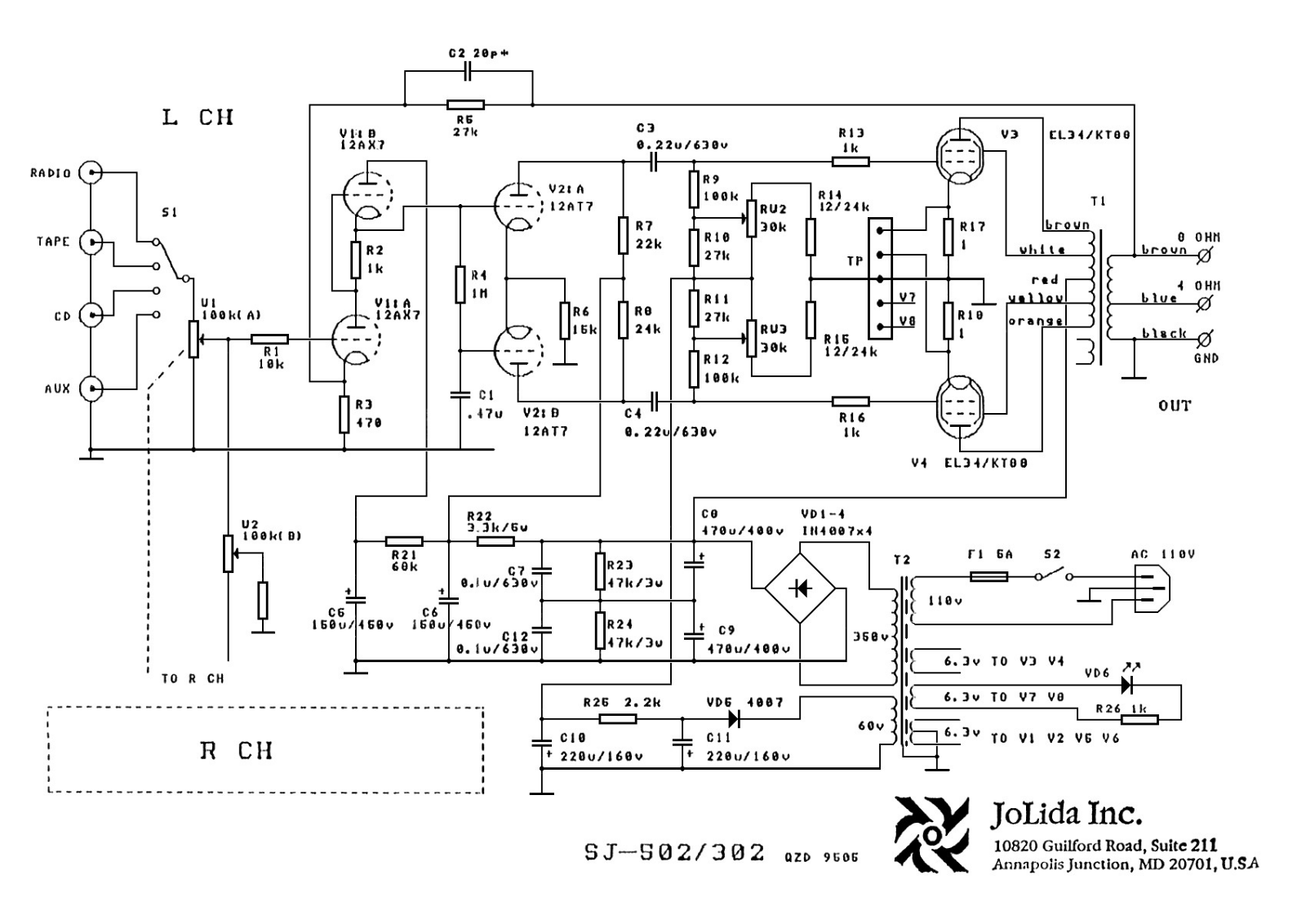 Jolida SJ302 Schematic - ManualMachine.com