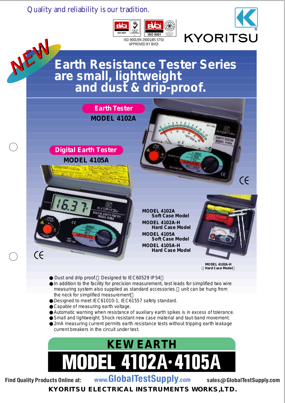Kyoritsu Electrical Instruments 4102A User manual