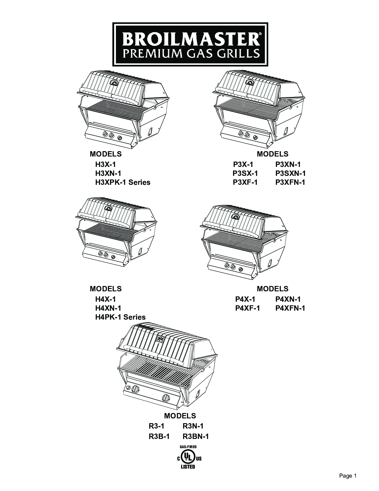 Broilmaster P3XF-1, P3SX-1, H3XN-1, P3XN-1, H4XN-1 User Manual 2