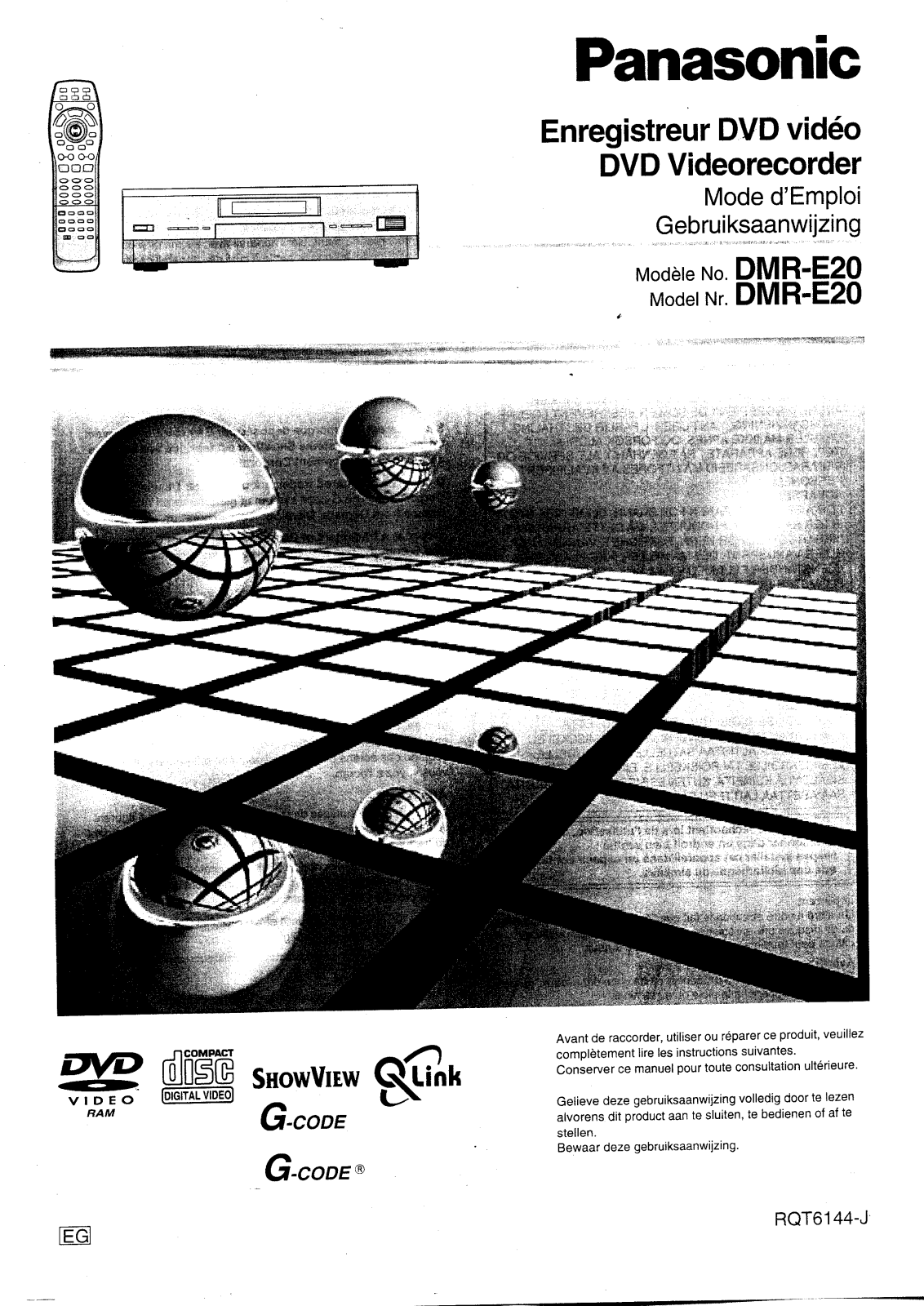 Panasonic DMR-E20 User Manual